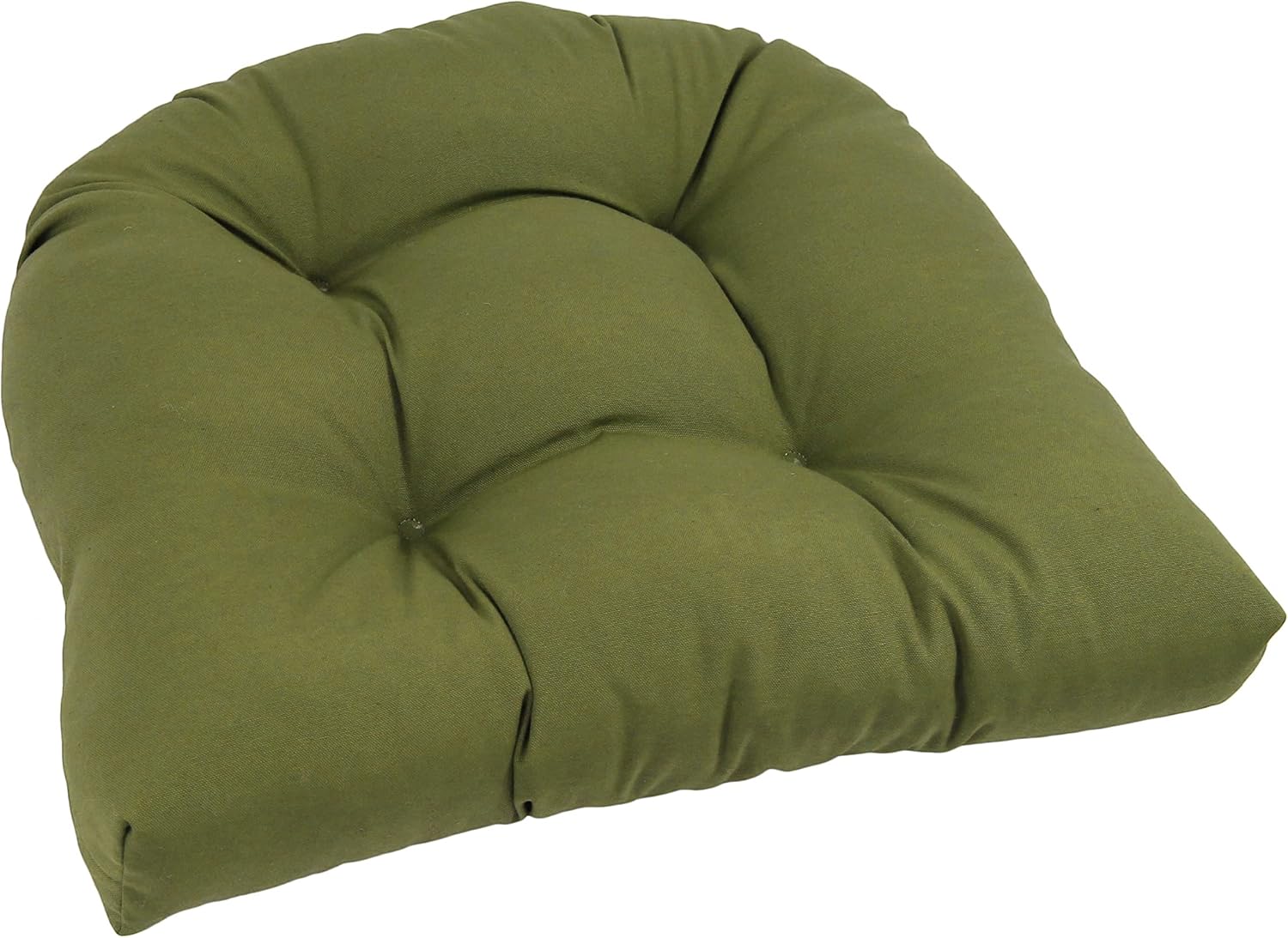 Blazing Needles Twill Rounded Back Chair Cushion,Sage, 19" x 19" 1 Count