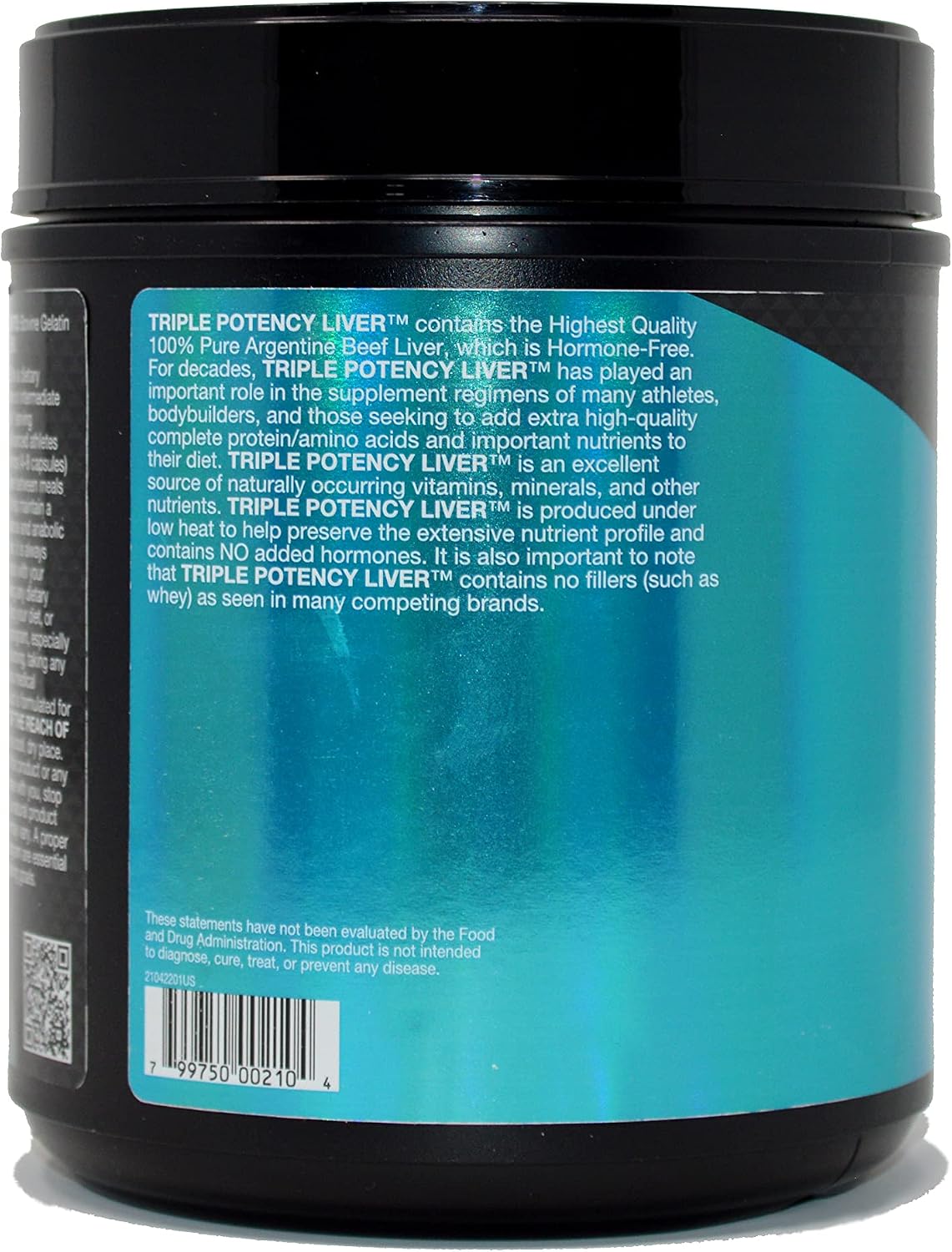 Healthy 'N Fit Triple Potency Liver (500 Capsule Mega-Value) - Pure Argentine Desiccated Beef Liver. Grass Fed, Hormone Free, Pasture Raised
