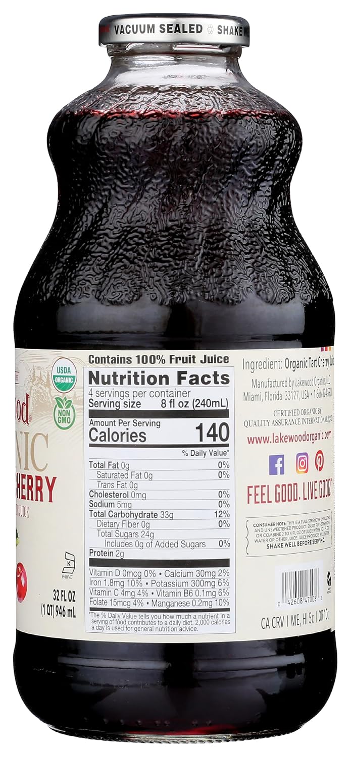Lakewood, Organic Pure Apple Juice, 32 oz