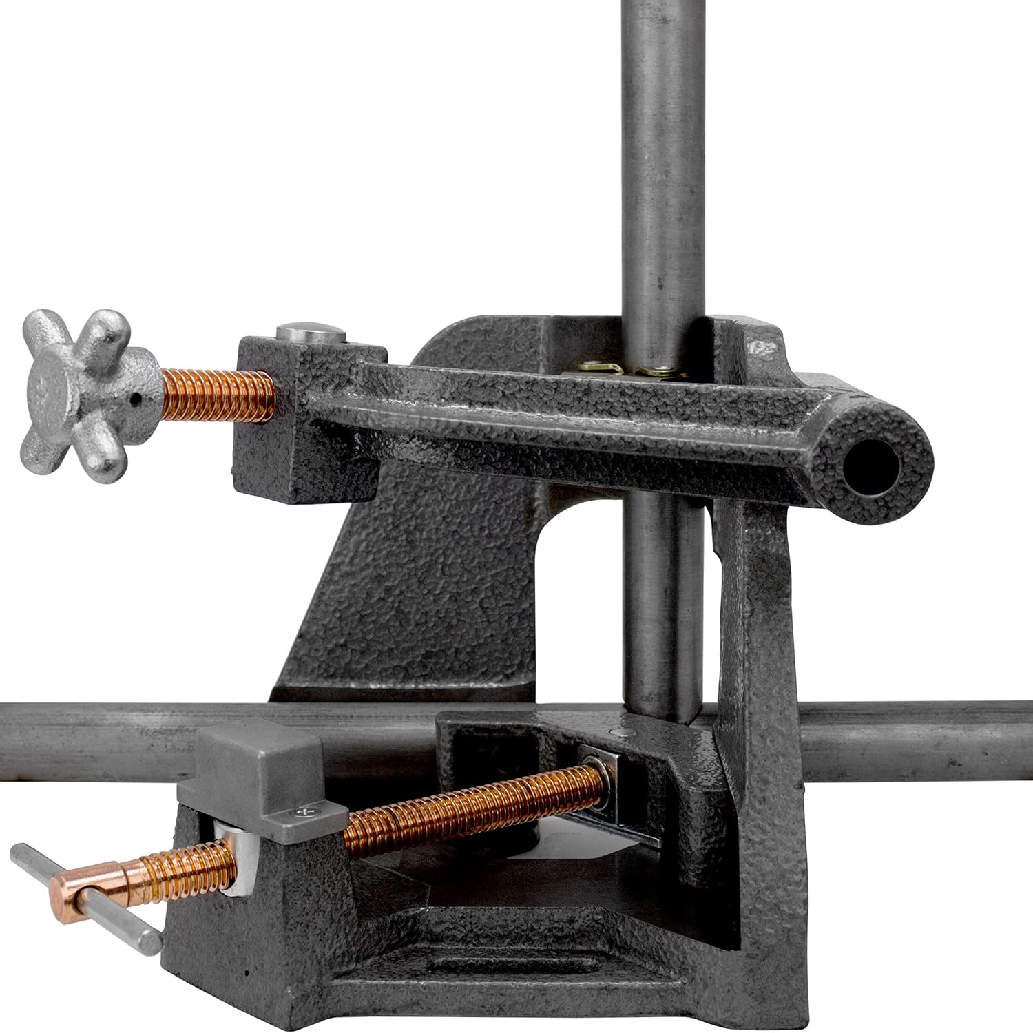 Strong Hand Tools 3-Axis Fixture Vise with Quick Acting Screw, Two Stand-Offs,"Swing Away" Arm with 4.75-Inch Miter Joint, 3.92-Inch T-Clearance, WAC45-SW
