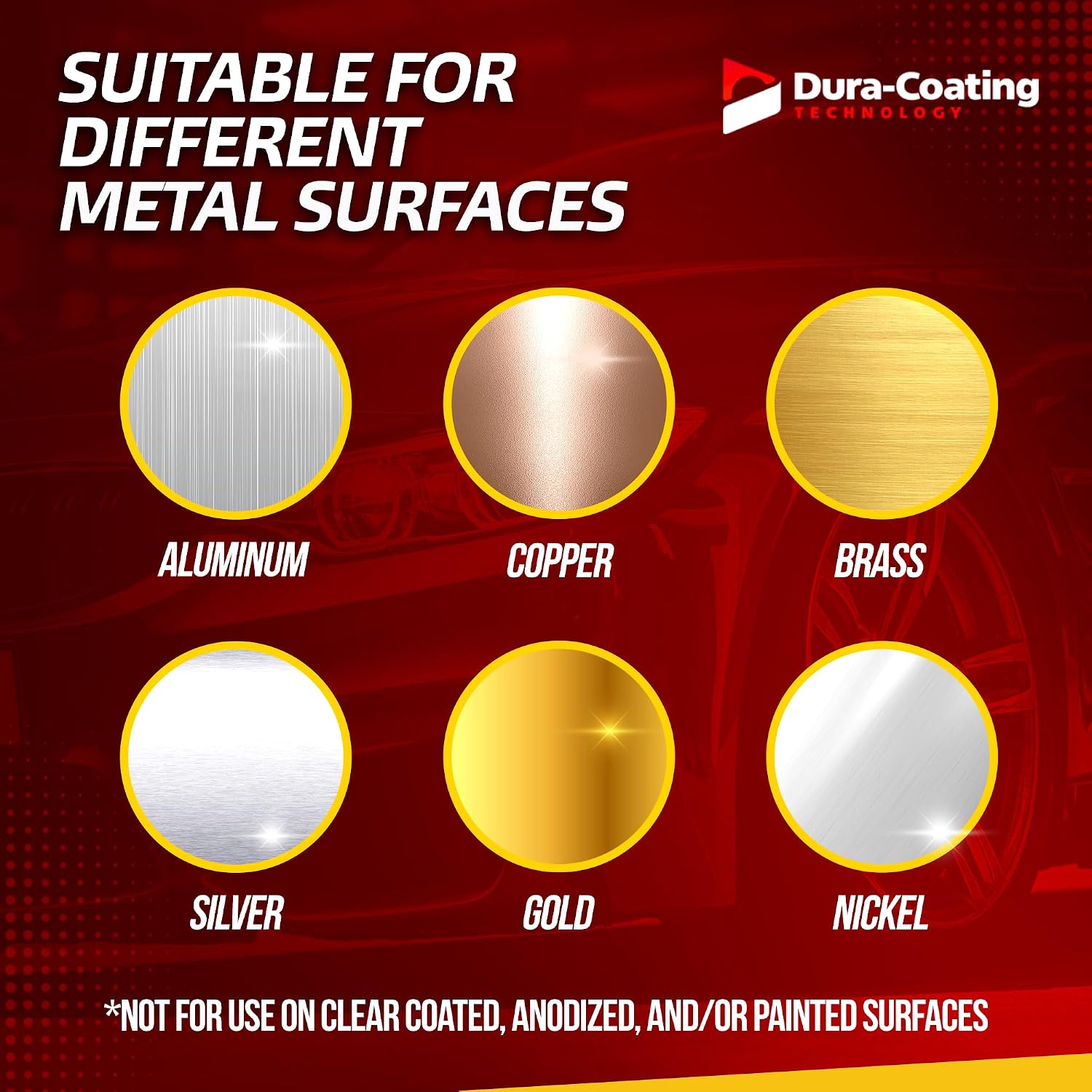 DURA-COATING TECHNOLOGY, Blue Premium Metal Polish - Perfect Brightener and Scratch Remover for Aluminum Wheels, Diamond Plate, Stainless Steel