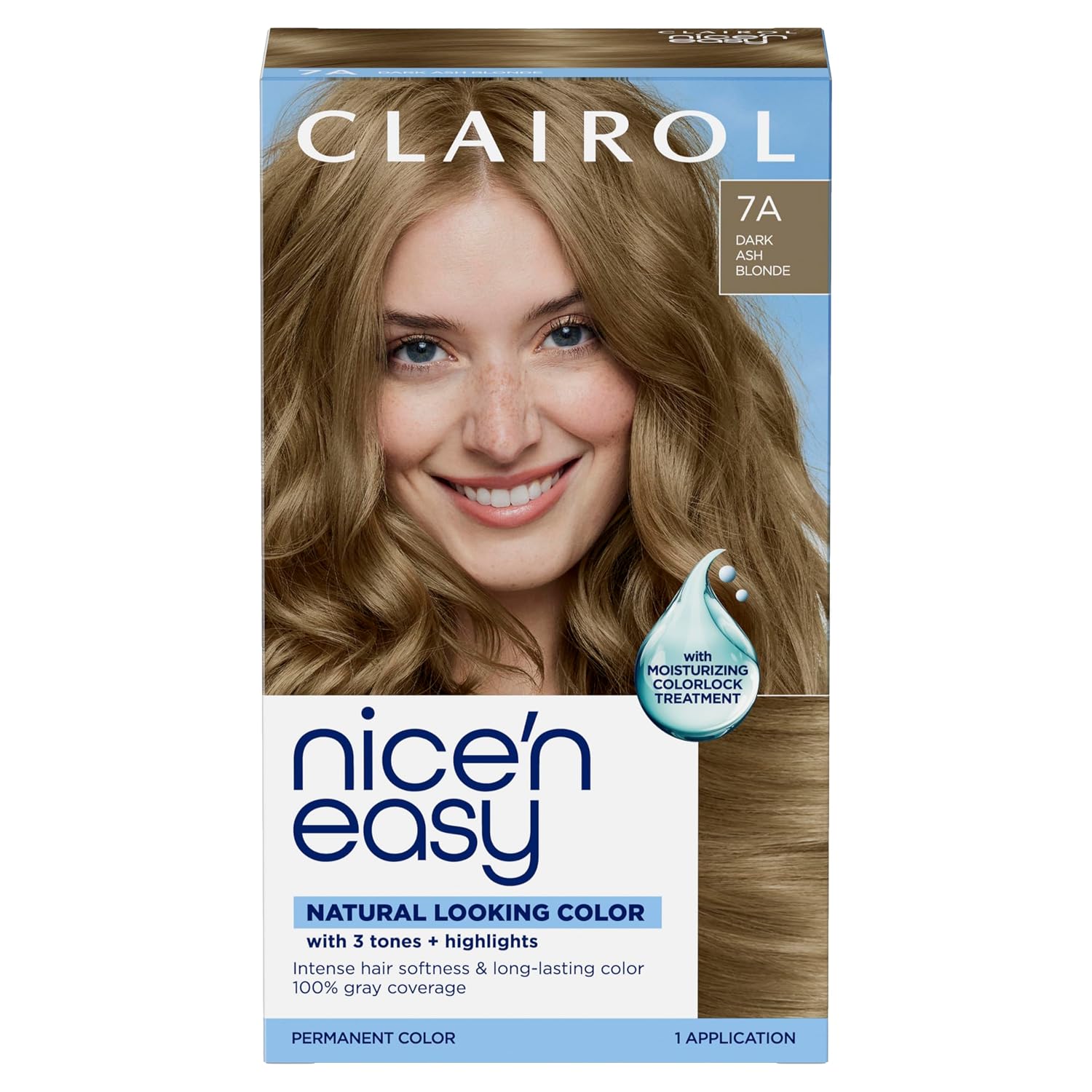 Clairol Nice'n Easy Permanent Hair Dye, 6A Light Ash Brown | Pack of 3