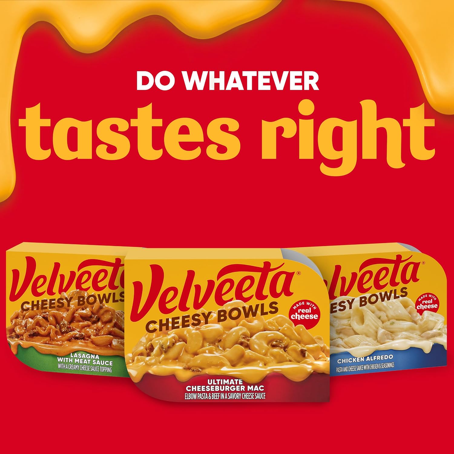 Velveeta Microwave Meal, Cheesy Bowls Ultimate Cheeseburger Mac, 9 oz Tray