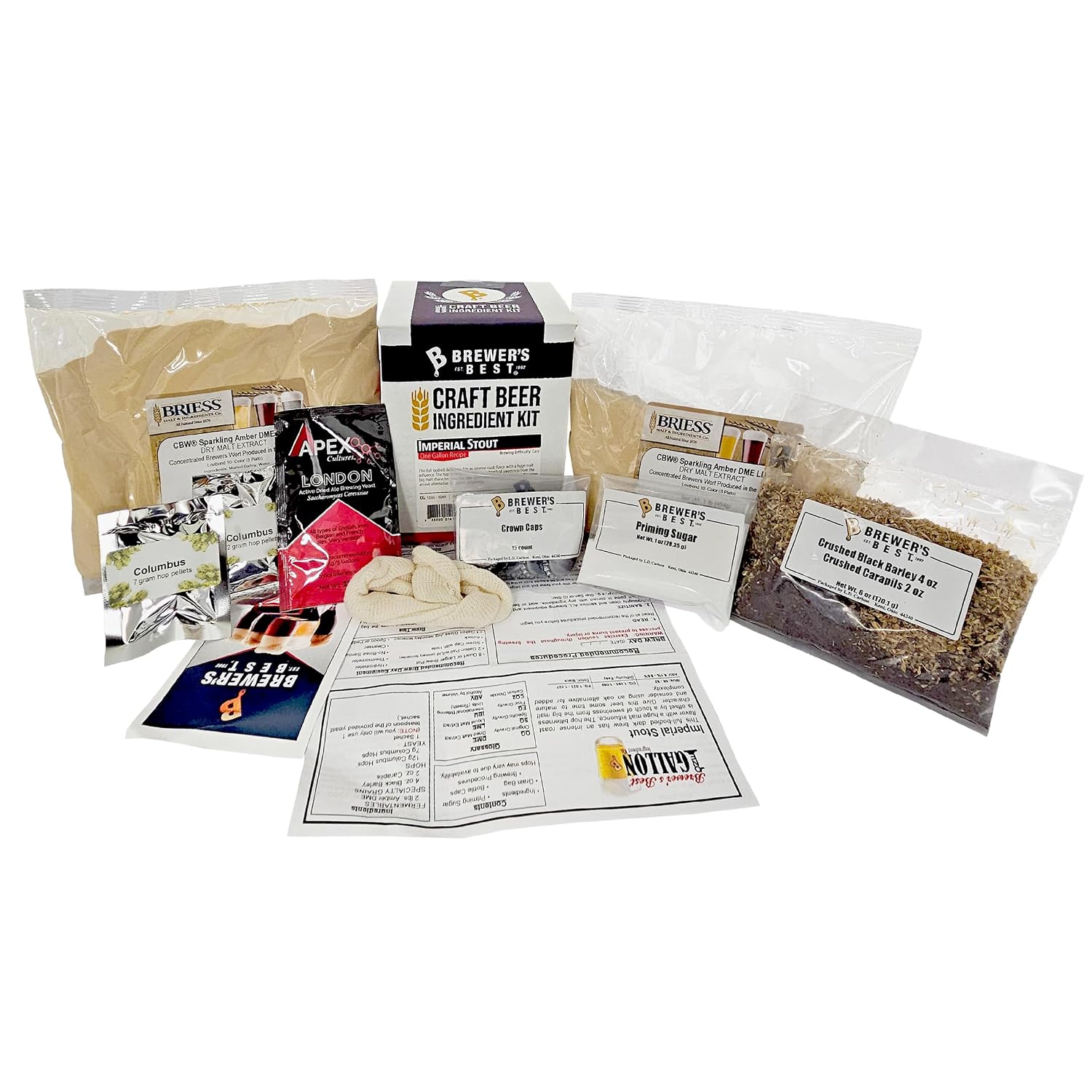 Brewer's Best One Gallon Home Brew Beer Ingredient Kit (Imperial Stout)