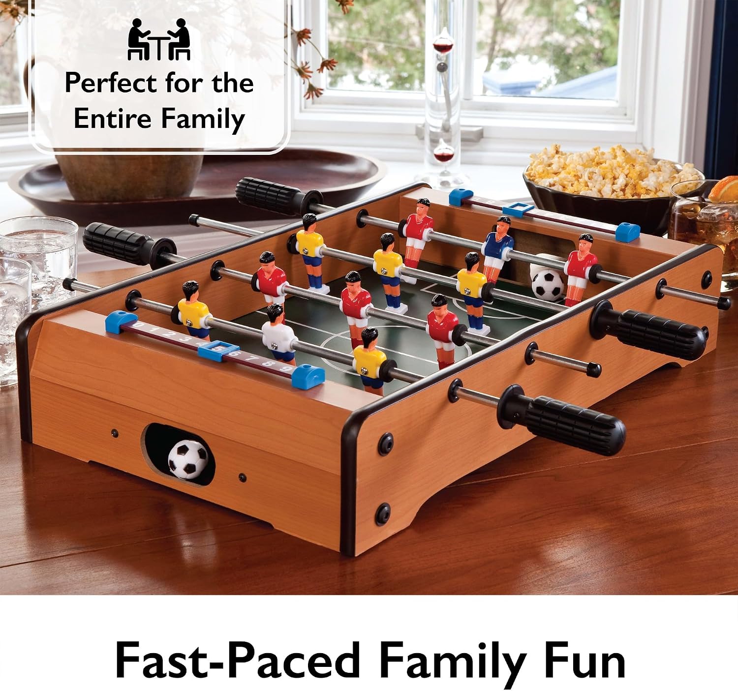 Mainstreet Classics 20-Inch Table Top Foosball/Soccer Game, Brown