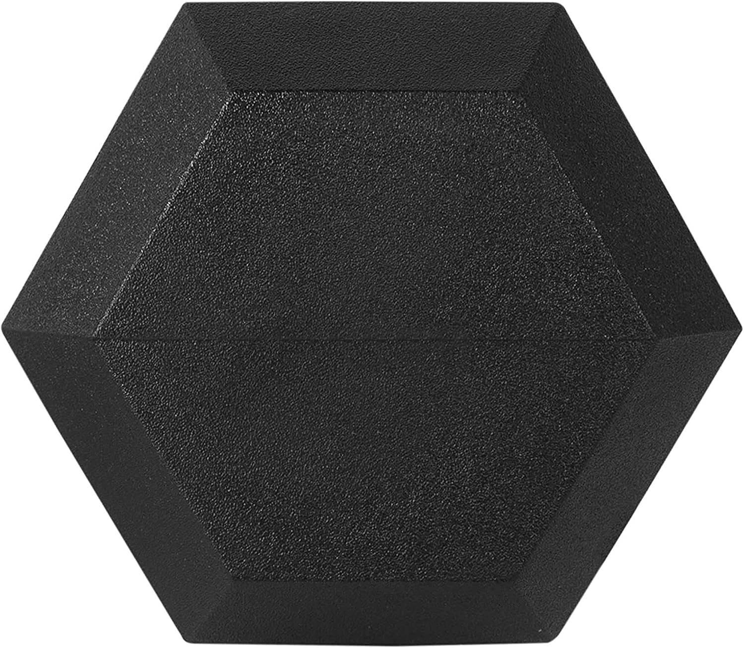 Rubber Encased Hex Dumbbell with Knurled Alloy Material Non-slip Handle, Basic Professional Dumbbell