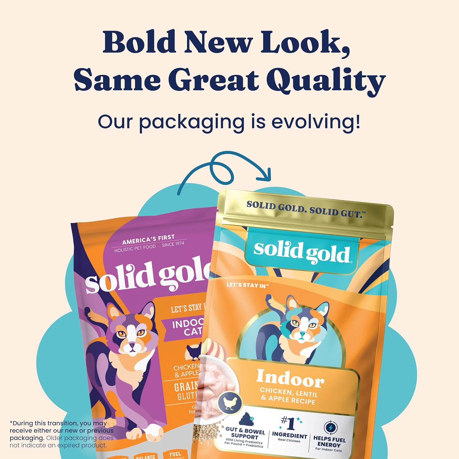Solid Gold Dry Cat Food for Indoor Cats of All Ages - W/Lamb, Brown Rice, Barley, Probiotics & Fiber for Gut Health- Holistic & Healthy Cat Kibble for Kittens & Adults - Dry Kibble for Cats - 4 LB