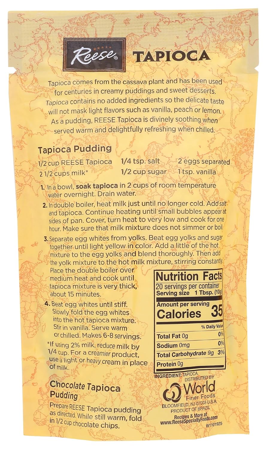 Reese Large Pearl Tapioca, 7 Ounces (Pack of 6)