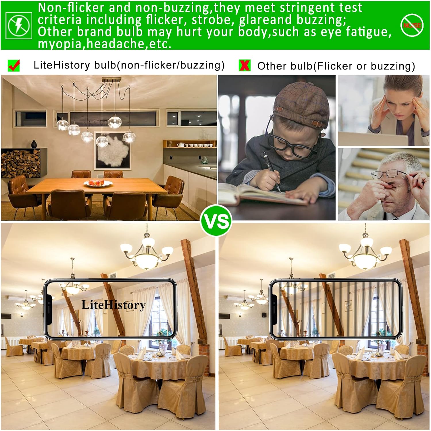 Litehistory e12 led bulb dimmable g16.5 Light Bulb 4W Equal 40 Watt 400lm AC120V e12 Candelabra Bulb 40 Watt for Chandeliers,Ceiling Fan,Vanity Warm White 2700K Globe candelabra Light Bulb 6Pack