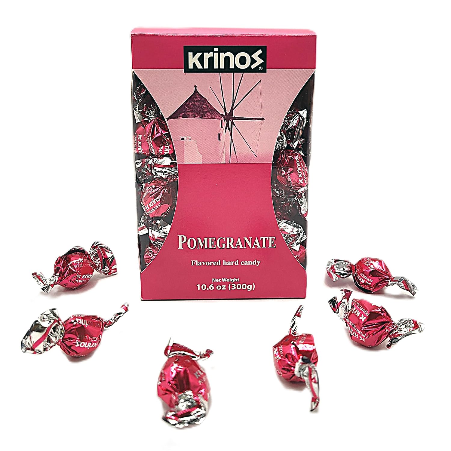 Krinos Cinnamon Candy - Hard Candy Imported from Greece, 10.6 oz | Natural flavors of cinnamon. Imported from Greece. Ideal as a after-meal palate cleanser and sharing at parties and gifts.