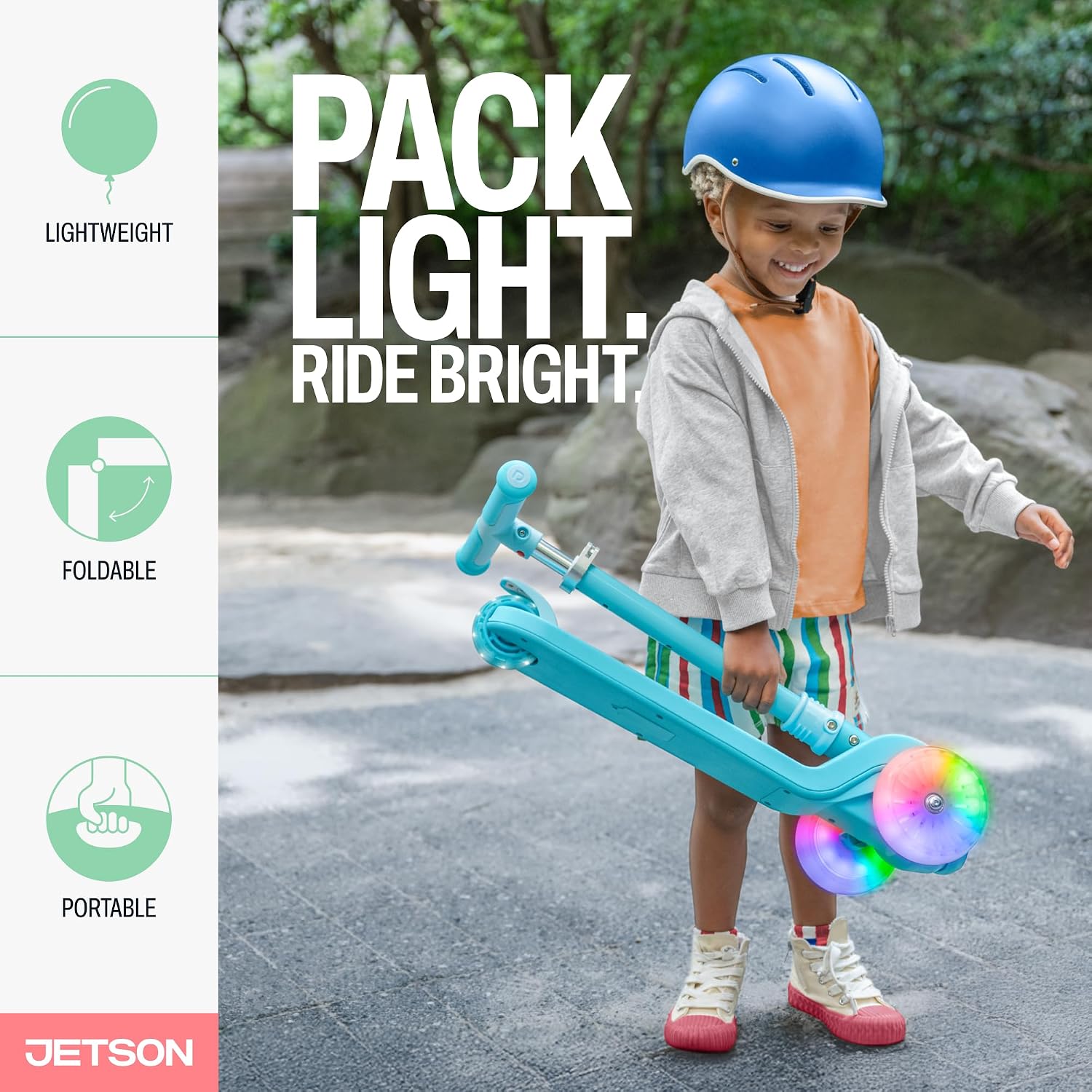 Jetson Scooters - Jupiter Mini Kick Scooter, Foldable, Lightweight, Portable