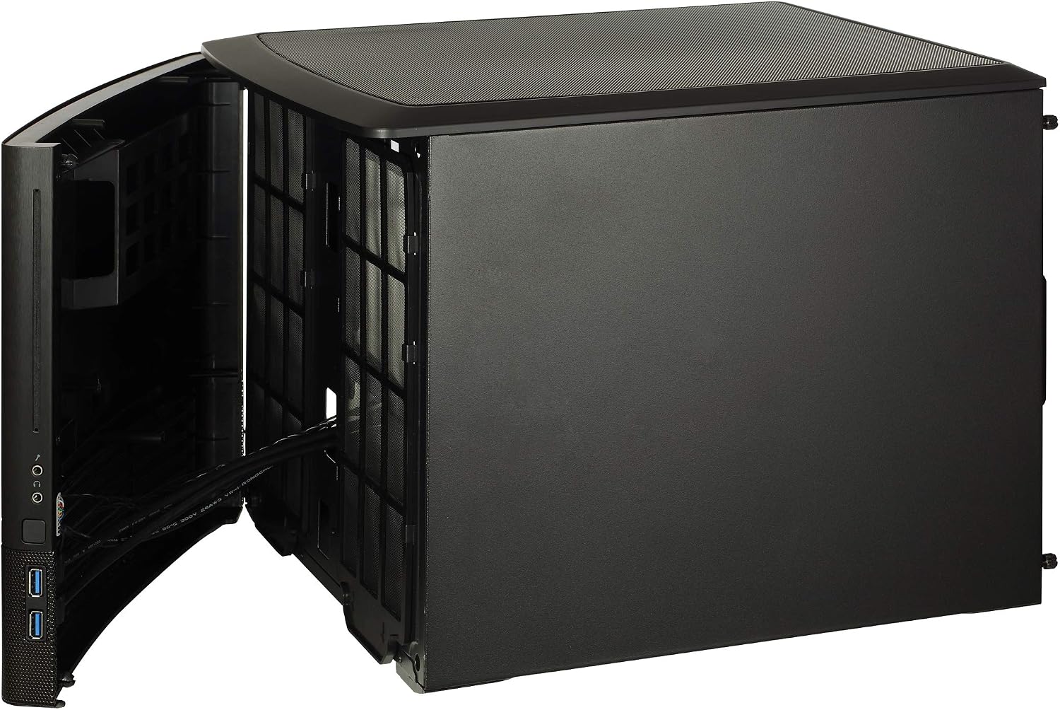 Fractal Design Node 804 - Black - Cube Compact Computer Case - mATX - High Airflow - Modular Interior - 3X Fractal Design Silent R2 120mm Fans