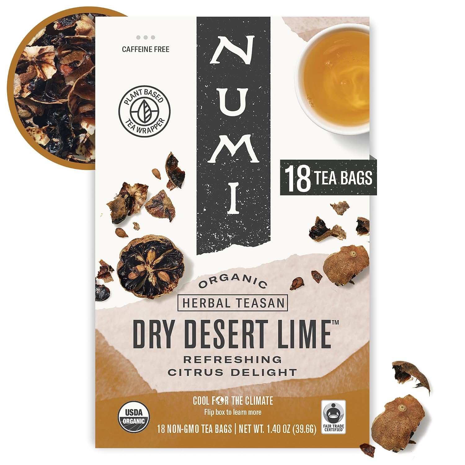 Numi Organic Gunpowder Green Tea – 54 Green Tea Bags – Bold, Smooth Flavor, Packed with Antioxidants, Naturally Energizing, Microplastic-Free Tea Bags