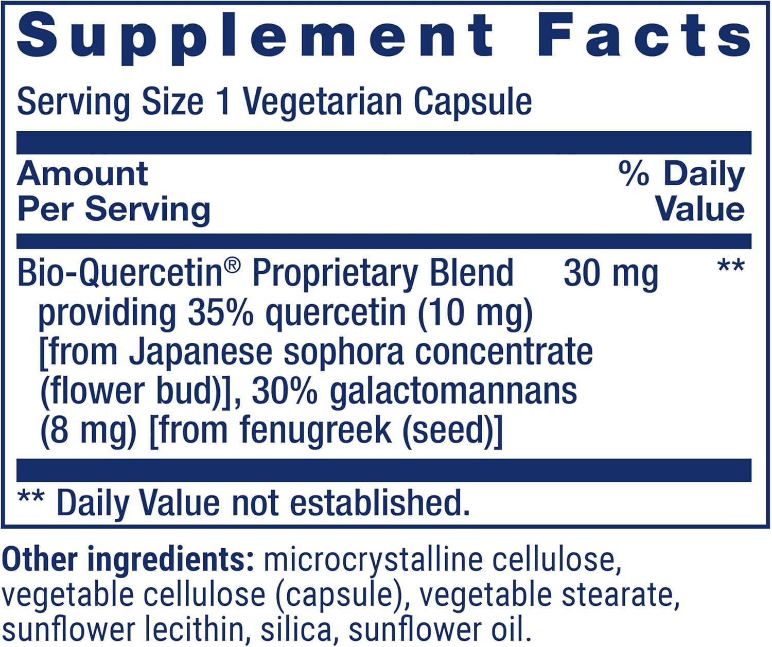 Life Extension Bio-Quercetin, Immune Health Supplement, Heart Health Support, Gluten Free, Non-GMO, Vegetarian, 30 Capsules