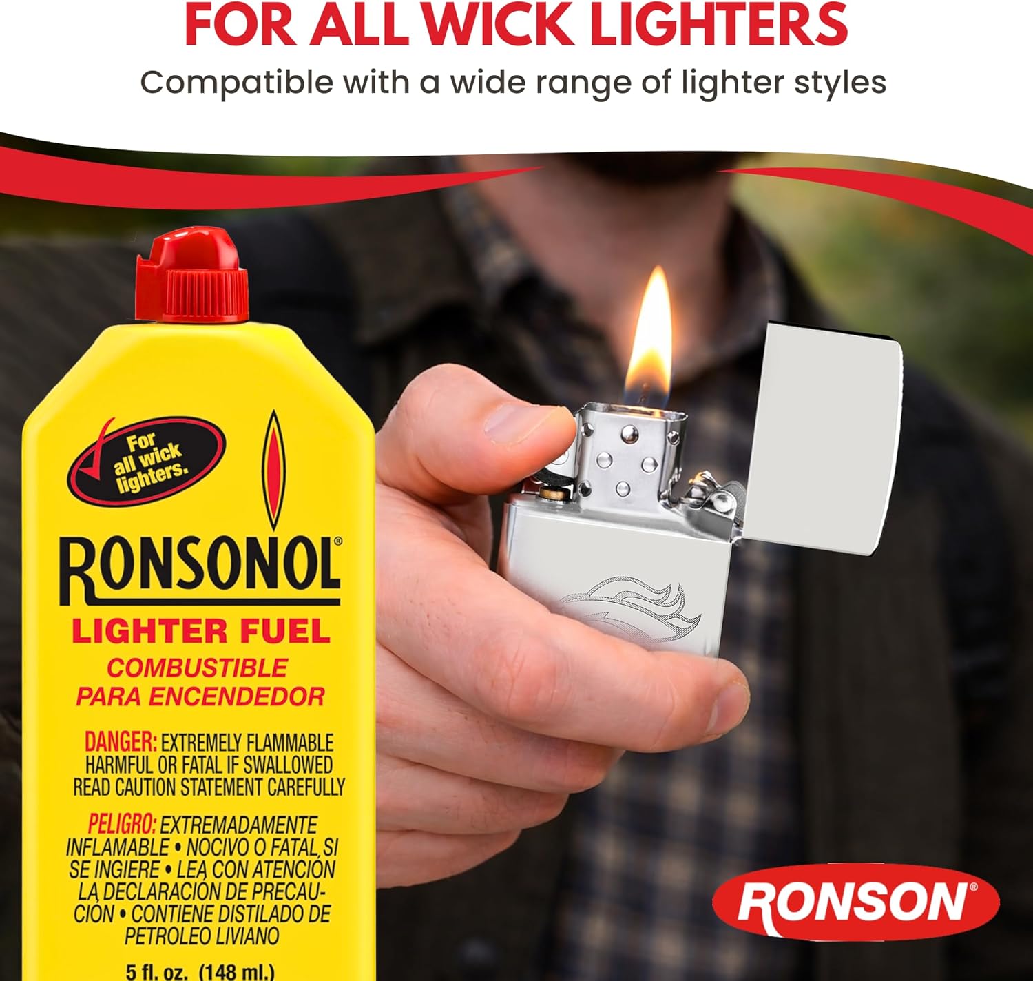 Ronson 12 Ounce Ronson Lighter Fuel - Pack of 2
