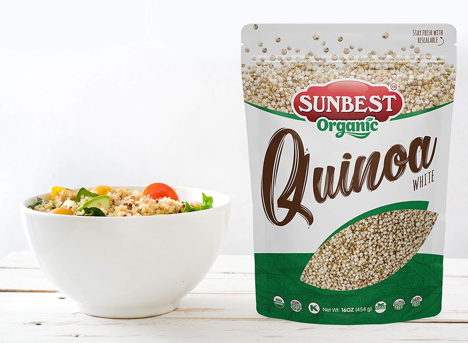 Sunbest Natural Organic Brown Sesame Seeds 32 oz.(2 lb) - USDA Organic, Non-GMO, Vegan, Gluten-free, Kosher - Fresh & Nutrient-Rich Snack, Topping, Baking - 2-Pack 16 oz