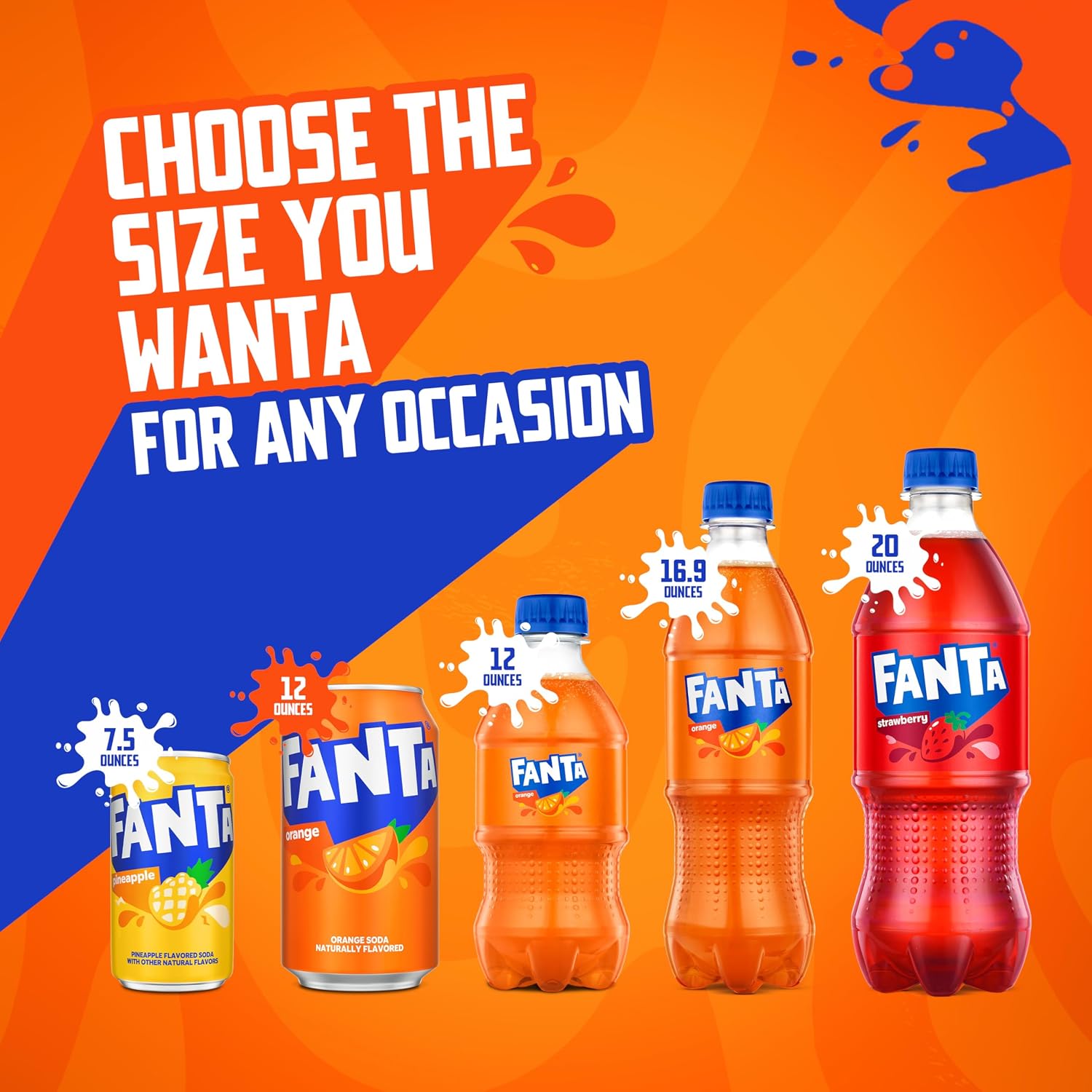 Fanta Orange, 12 fl oz, 12 Pack