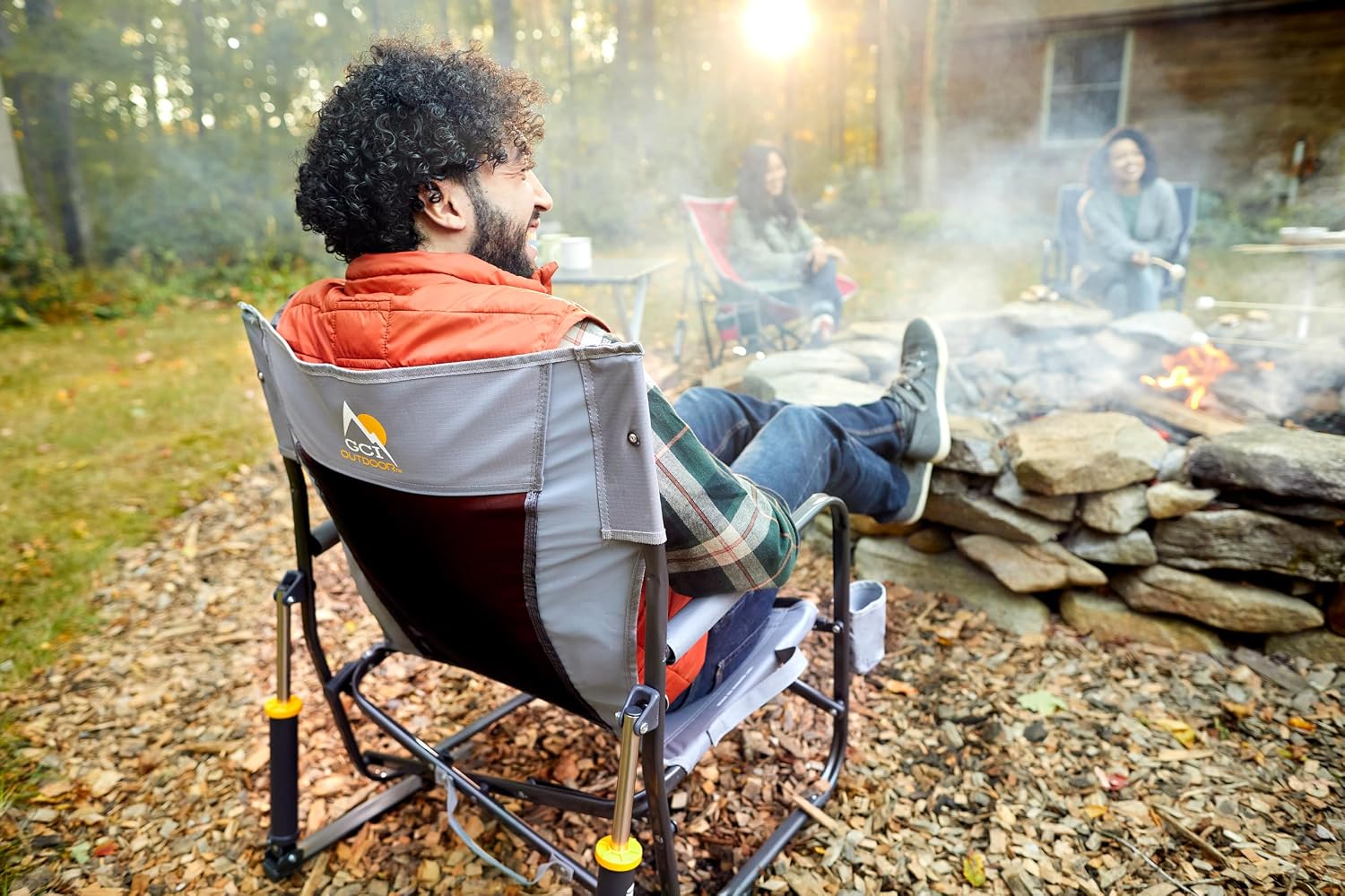 GCI Outdoor Freestyle Rocker Camping Chair - Cinnamon