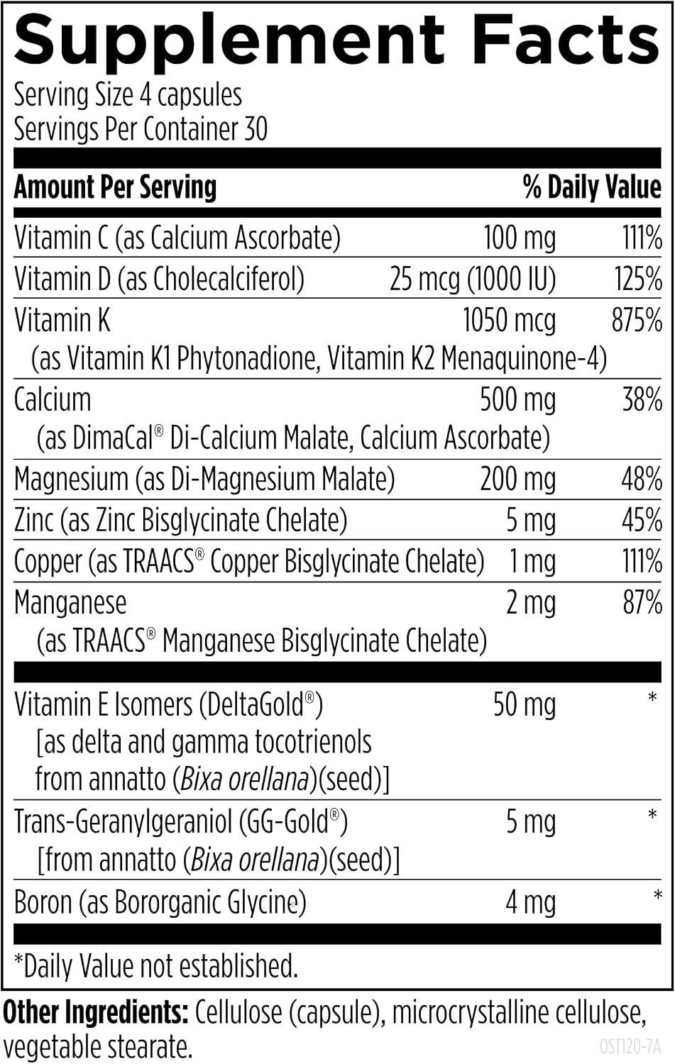 Designs for Health OsteoForce - Premium Bone Support Supplement - Highly Absorbable Nutrients - Calcium Malate, Magnesium, Zinc Bisglycinate Chelate, Vitamins D + K - Non-GMO, Soy Free (240 Capsules)