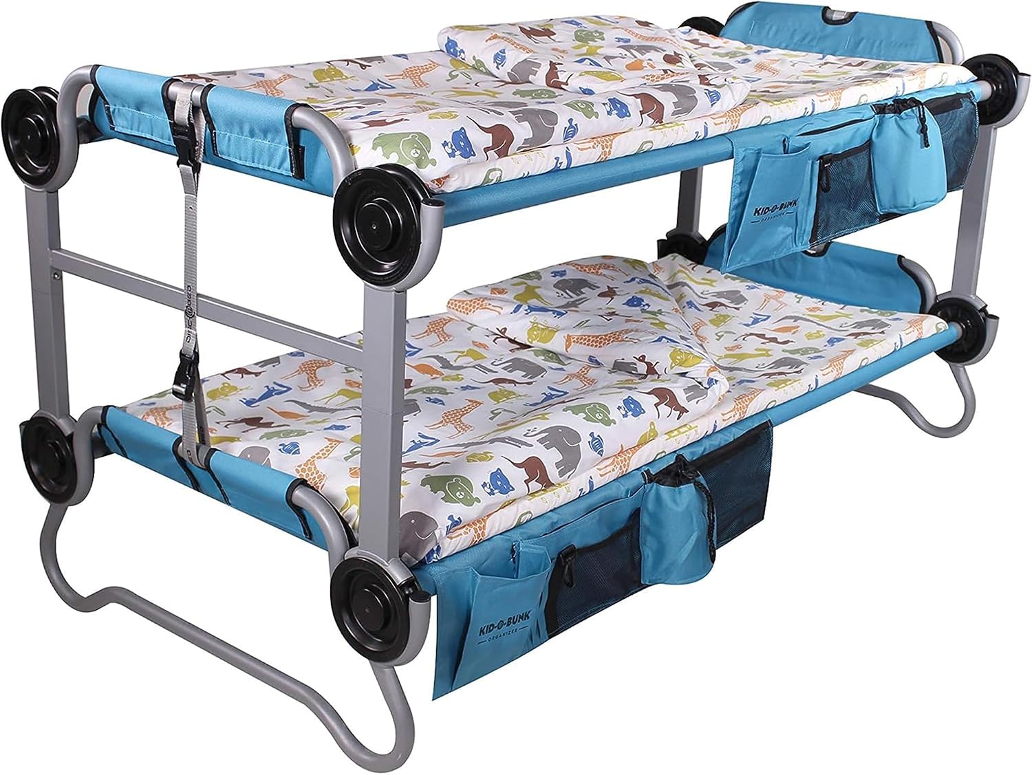 Disc-O-Bed Duvalay Combo Luxury Duvet and Topper with Integrated Memory Foam Pad, Portable Sleeping Pad for Kids with Buckle Straps, Dinky