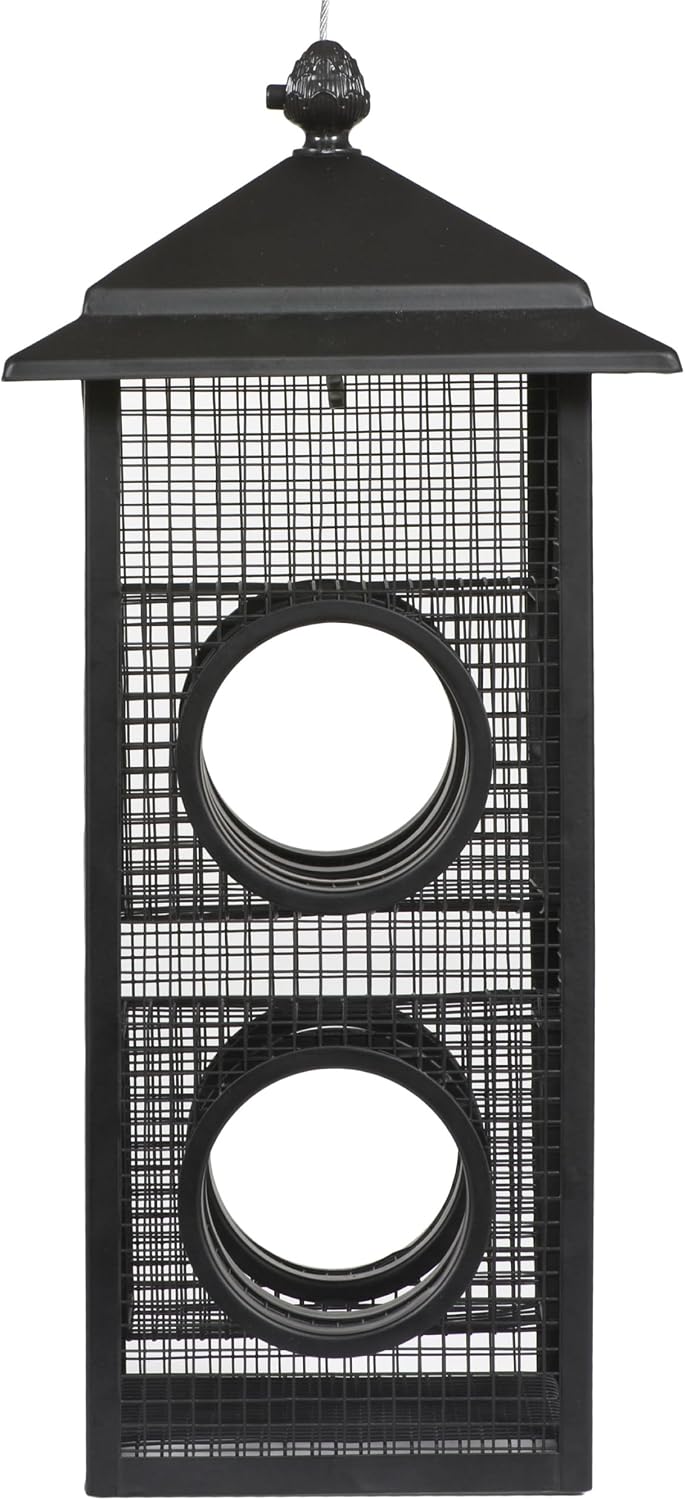 Perky-Pet Fly-Thru Wild Bird Feeder, 2 lb Seed Capacity | All-Metal Construction, Mesh Sides