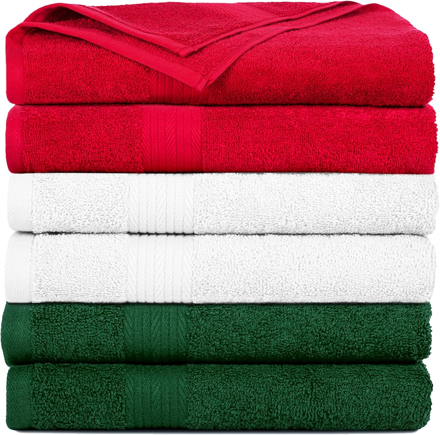 Ample Decor 100% Cotton Hand Towels 18x28 Inches, 600 GSM, Soft & Absorbent, Set of 12, Purple