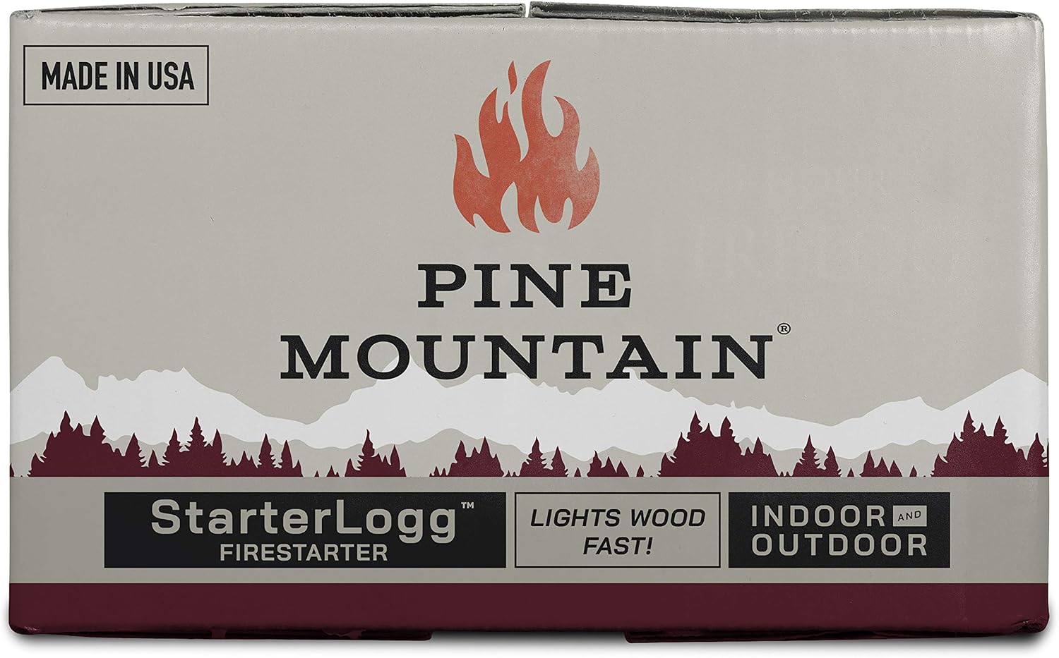 Pine Mountain StarterLogg Select-A-Size Firestarting Blocks, 48 Starts Firestarter Wood Fire Log for Campfire, Fireplace, Wood Stove, Fire Pit