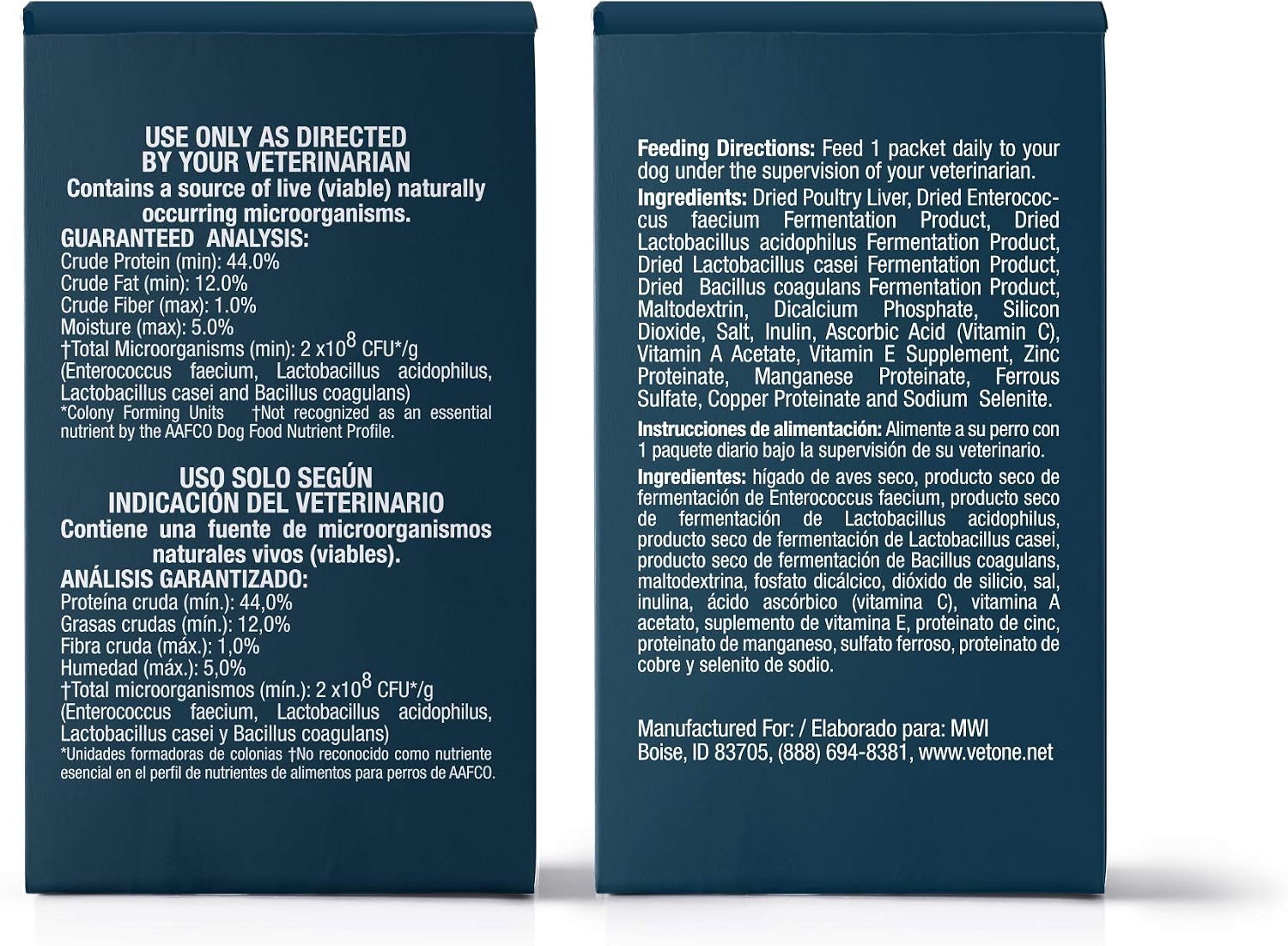 VetOne Advita Probiotic Nutritional Supplement for Dogs - 30, 1 g Packets