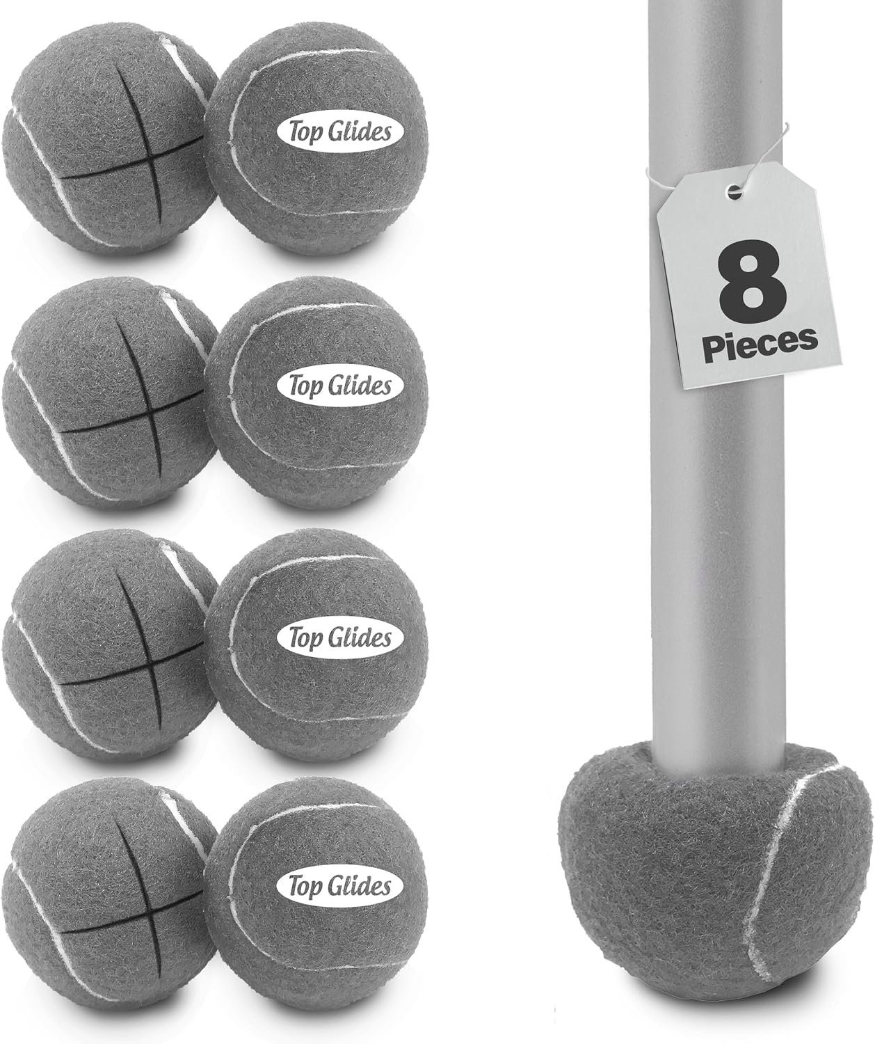 Top Glides Precut Walker Tennis Ball Glides