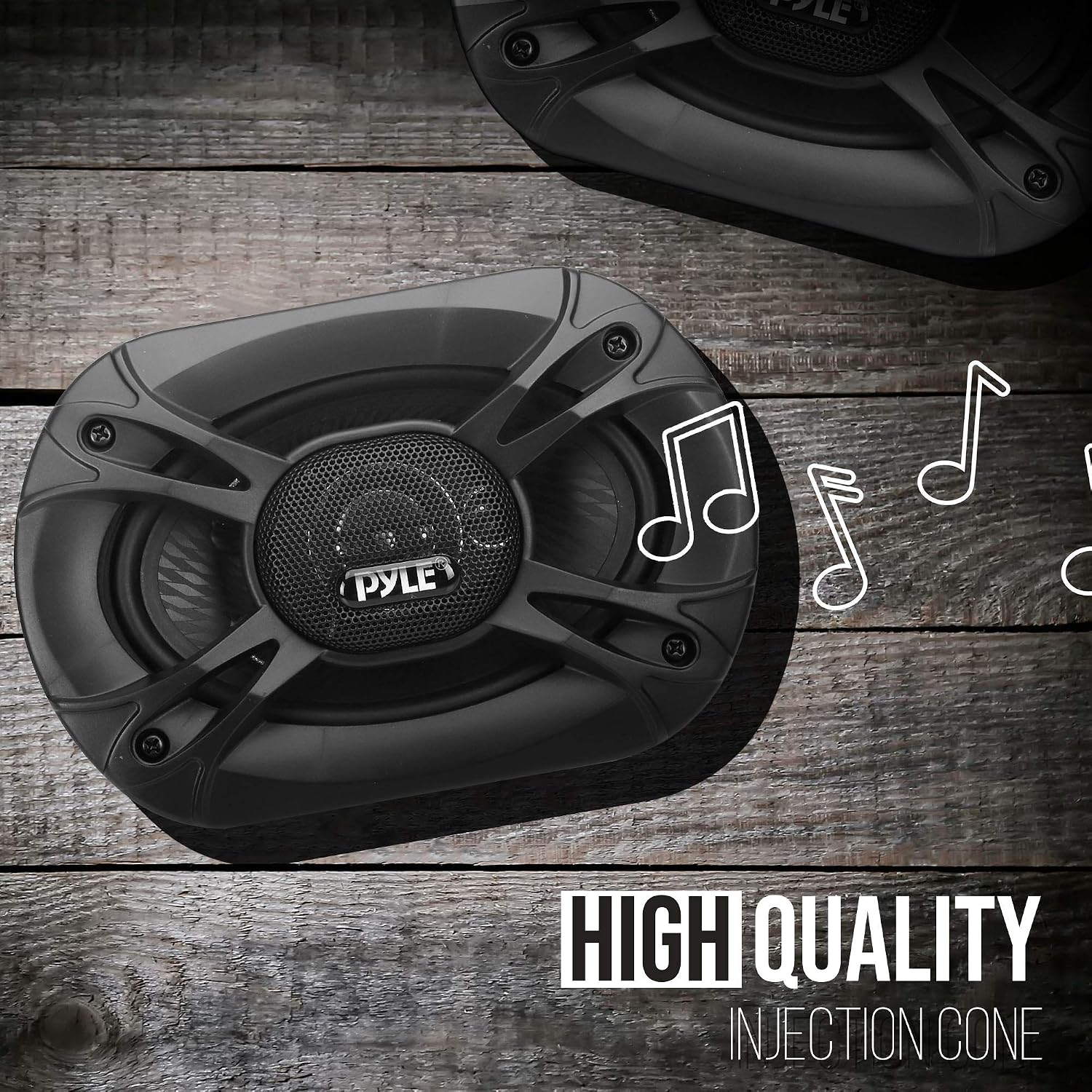 Pyle 3-Way Universal Car Stereo Speakers - 400W 6” x 8” Triaxial Loud Pro Audio Car Speaker Universal OEM Quick Replacement Component Speaker