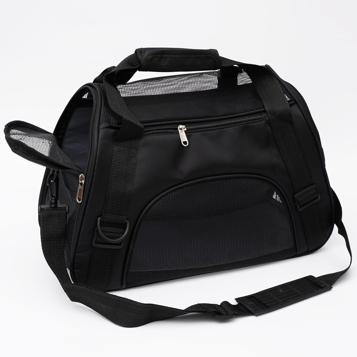 MuchL Cat Carrier for Cats Soft-Sided Travel Pat Carrier for Cat with Wooden Padding Board Airline Approved Lightweight Comfortable Cat Bag for