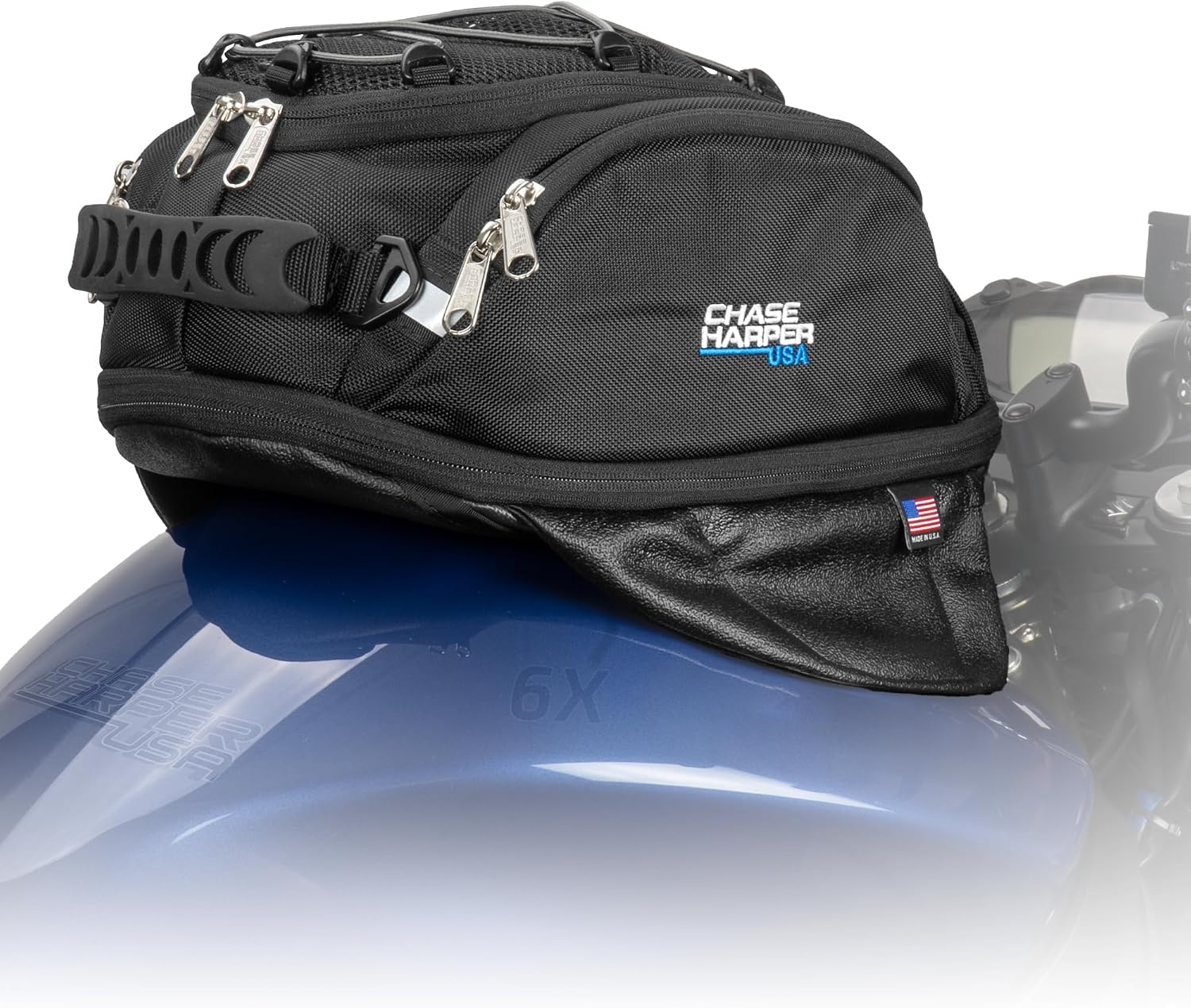 6X Magnetic Tank Bag - Water-Resistant, Tear-Resistant, Industrial Grade Ballistic Nylon with Anti-Scratch Rubberized Polymer Bottom, Super Strong Neodymium Magnets