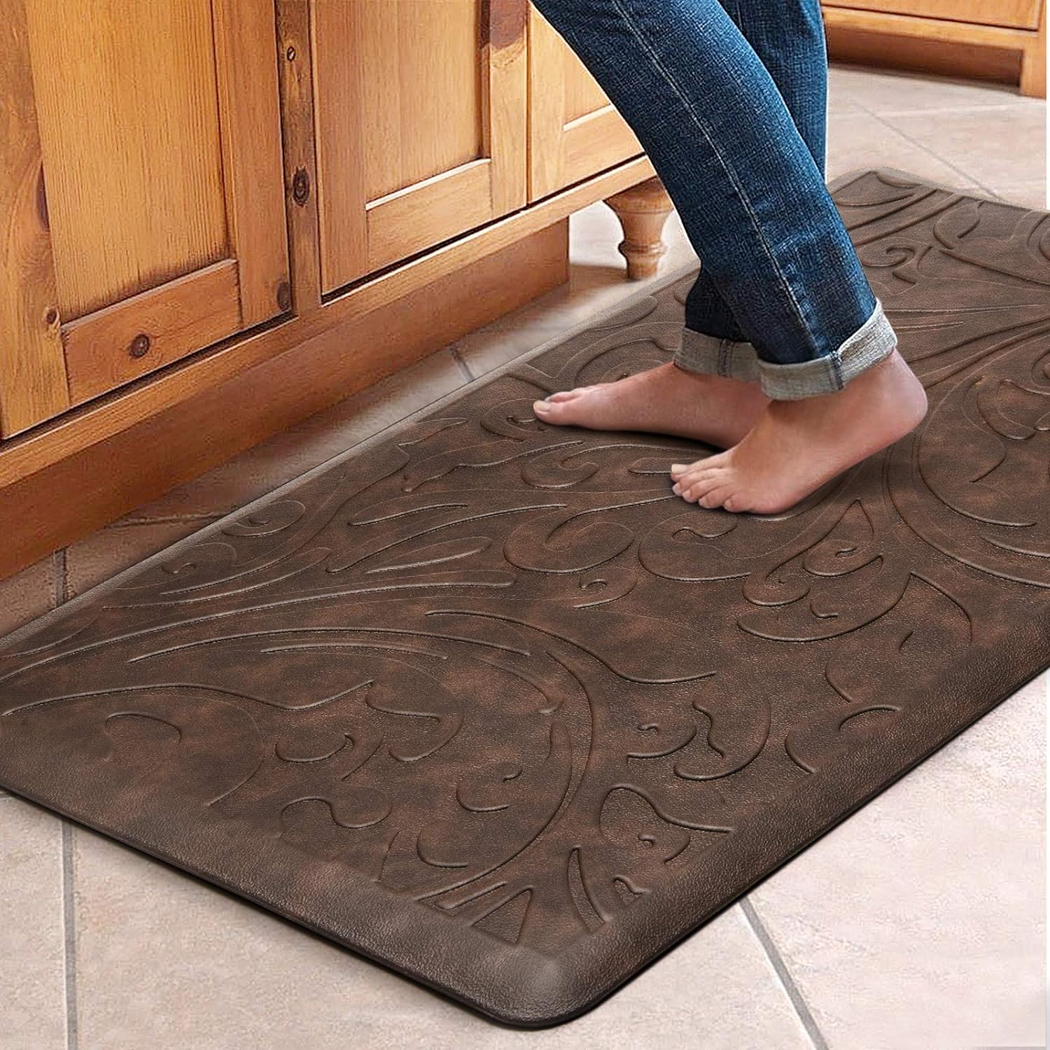 Kitchen Mat Cushioned Anti-Fatigue Comfort Standing Mat Rug for Home,Office