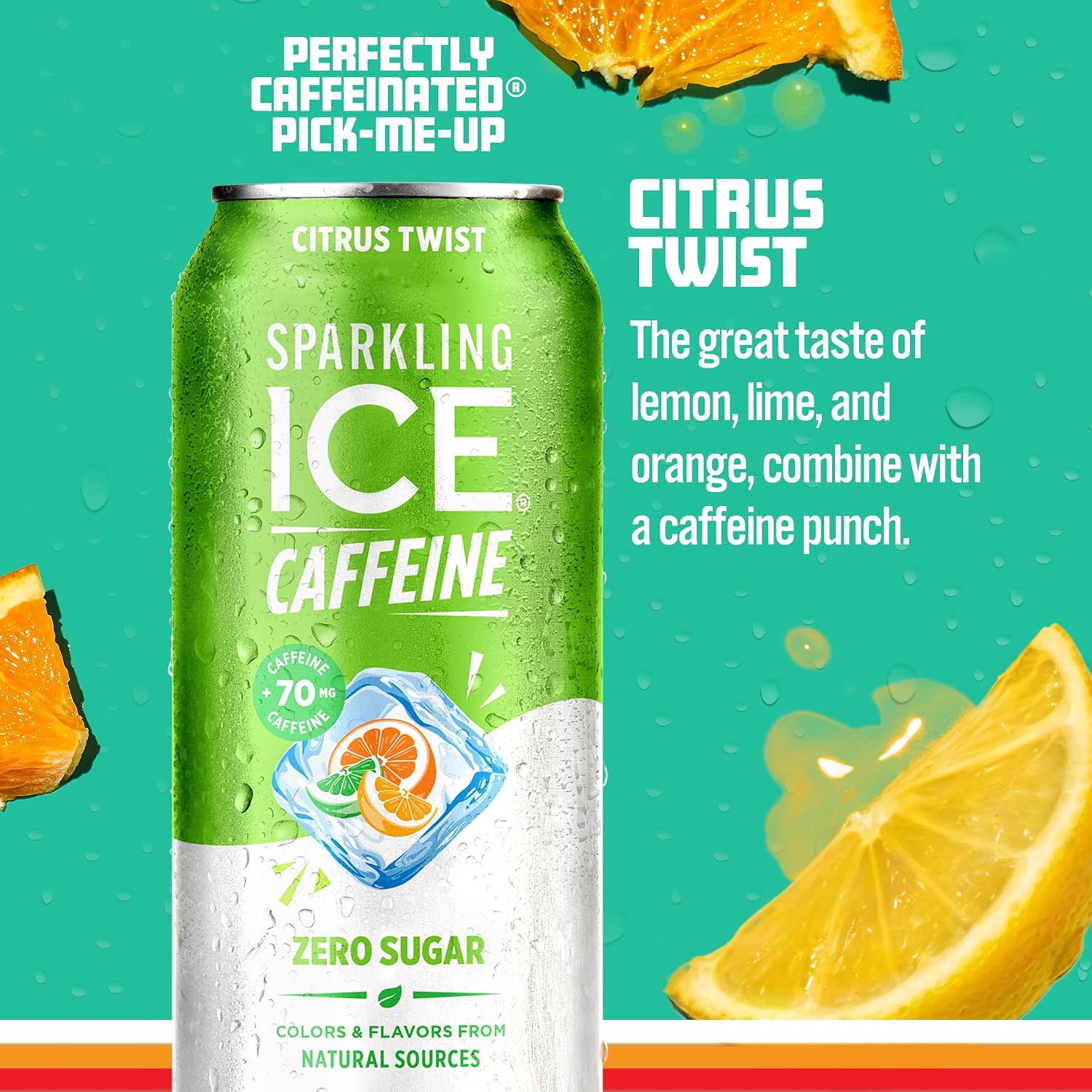 Sparkling Ice Caffeine Black Raspberry Sparkling Water with Caffeine, Zero Sugar, with Antioxidants and Vitamins,16 fl oz Cans (Pack Of 12)