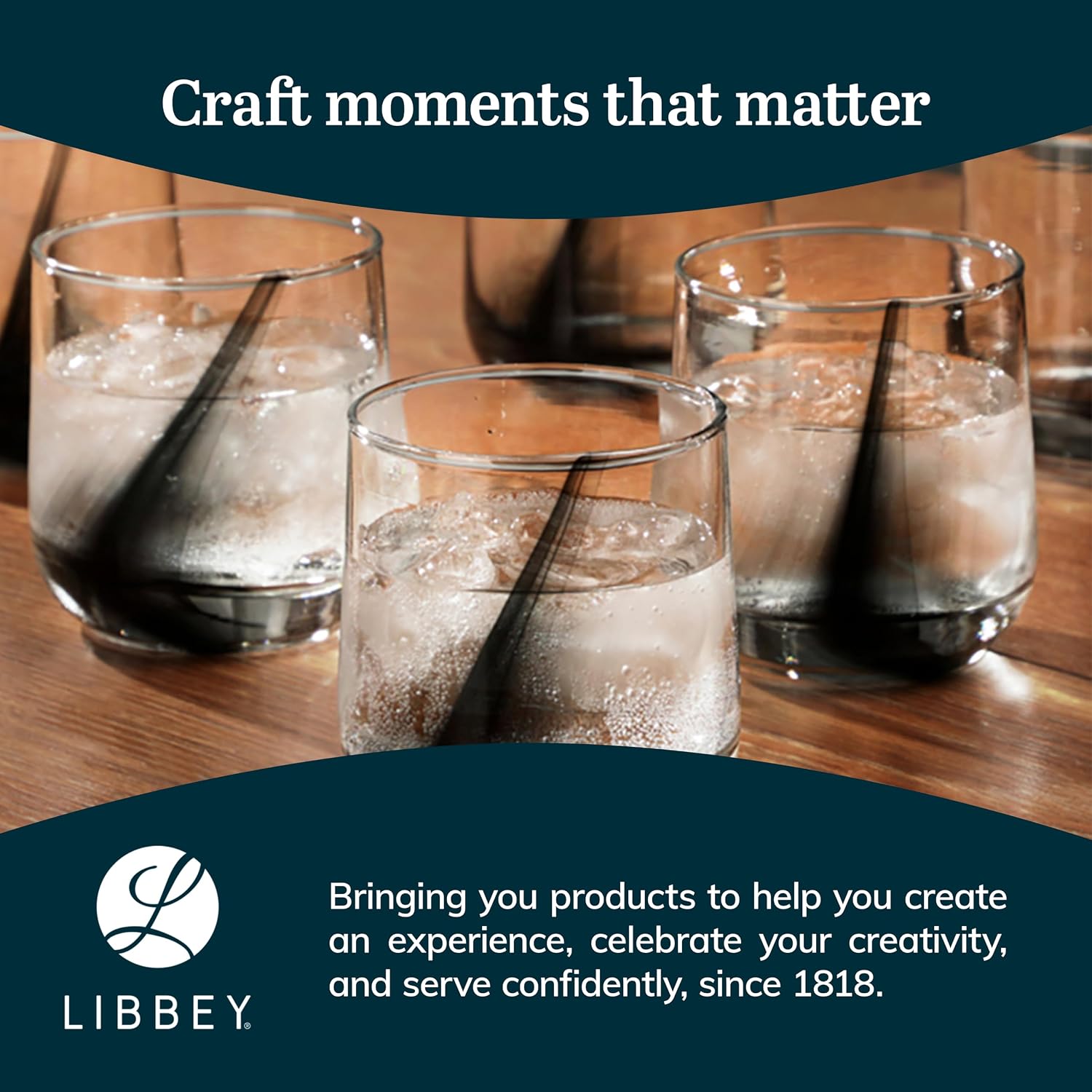 Libbey Blue Ribbon Rock Glasses Set, Artisan-Inspired Four-Dimple Shaped Glass Cups, Dishwasher Safe Whiskey Glasses Set of 8 for Dinners, Parties