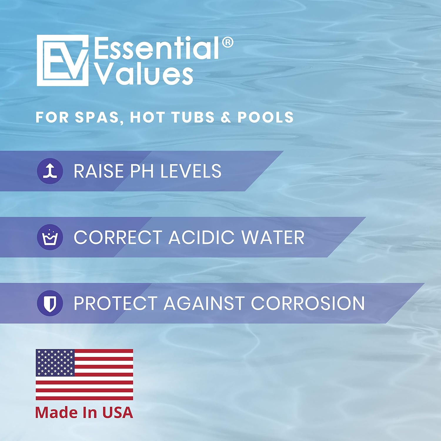 PH Increaser for Hot Tub Swimming Pools & Spa (2 LBS) - Soda Ash Powder to Get Level of Your PH Up - Fight Corrosion, Correct Acidic Water Safely
