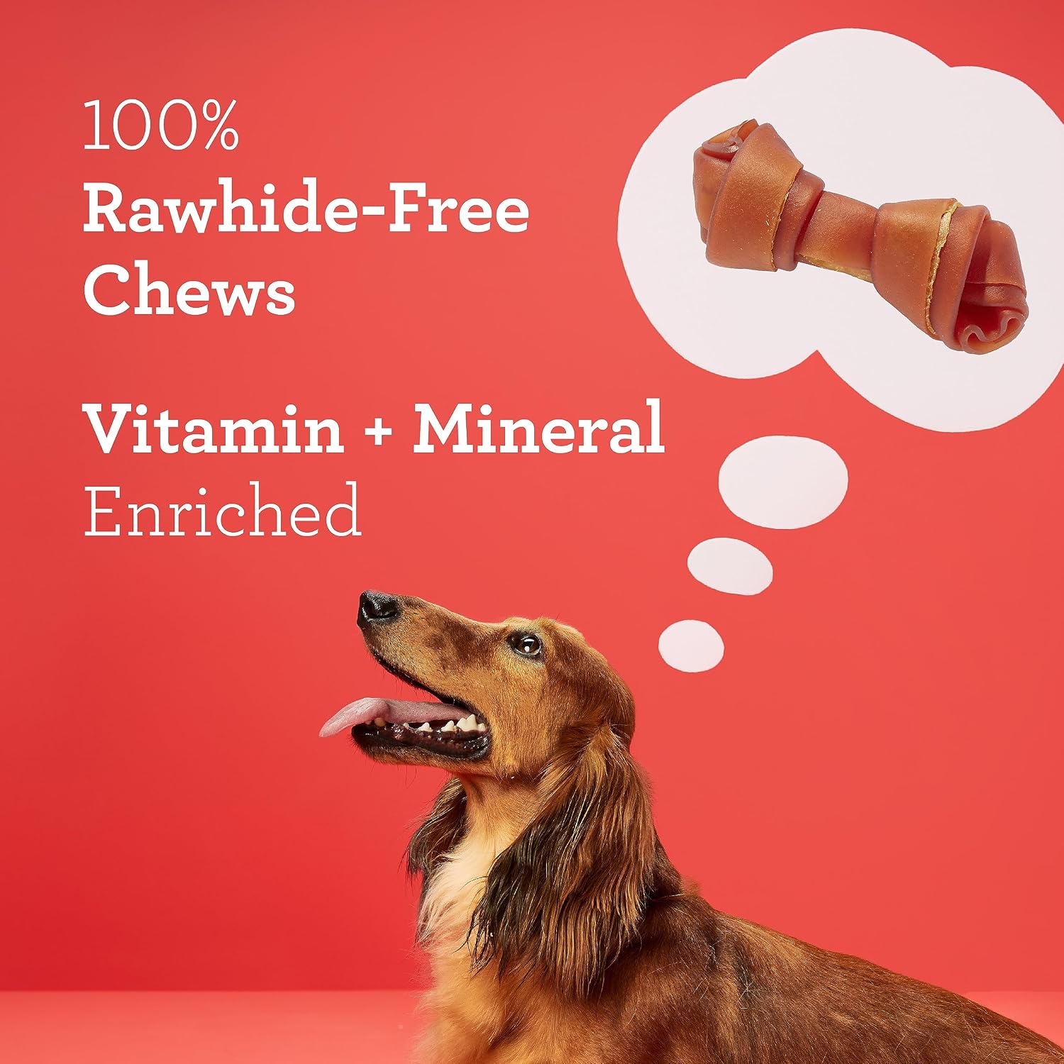 DreamBone Mini Bone Rawhide-Free Dog Treats With Real Protein, 24 Count | Daily Chew, Digests Safely and Completely, Made With Real Protein, Chicken and Veggies, For Adult Dogs