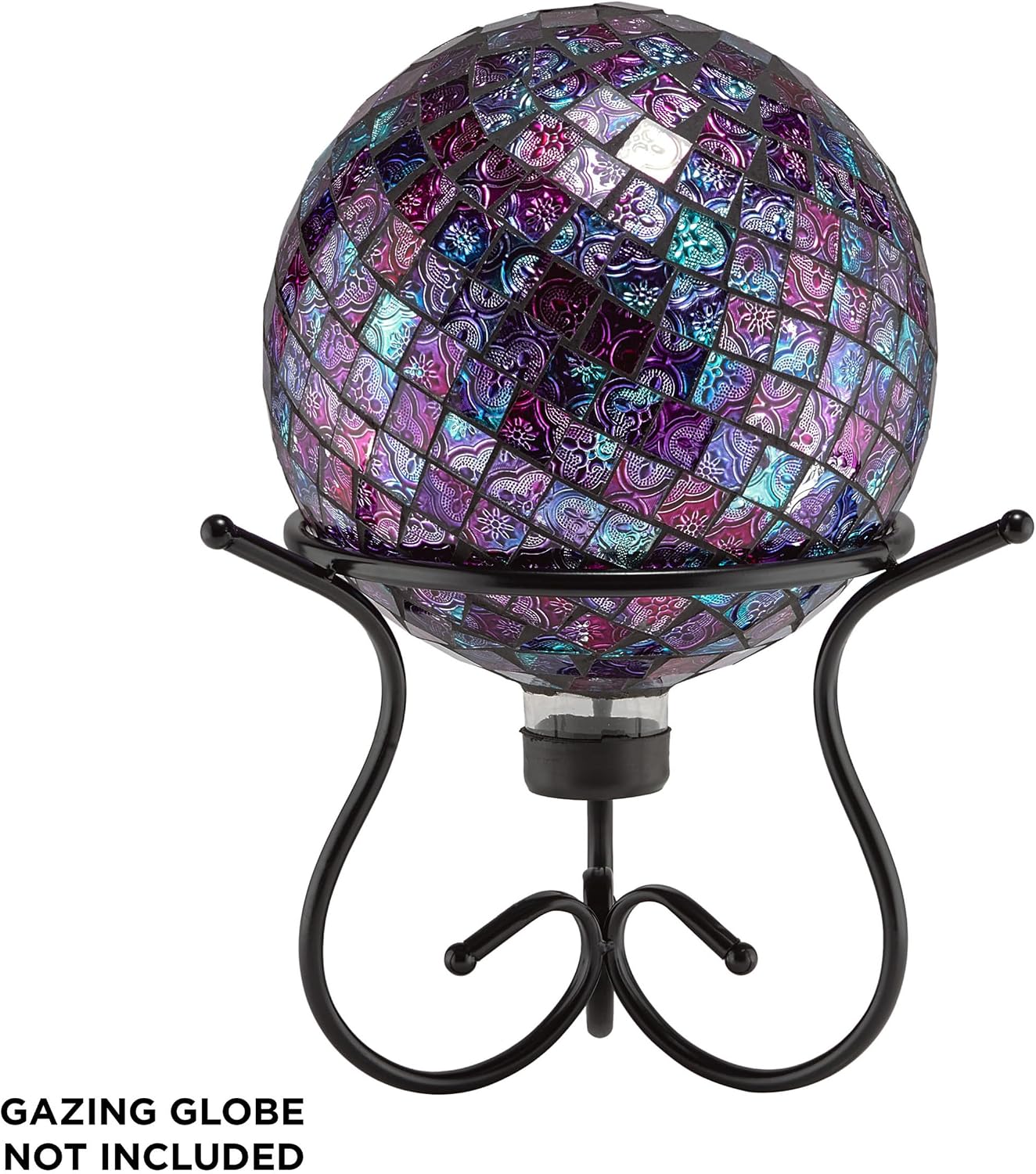 Alpine Corporation 12" Tall Indoor/Outdoor Roman Column Gazing Globe Display Stand