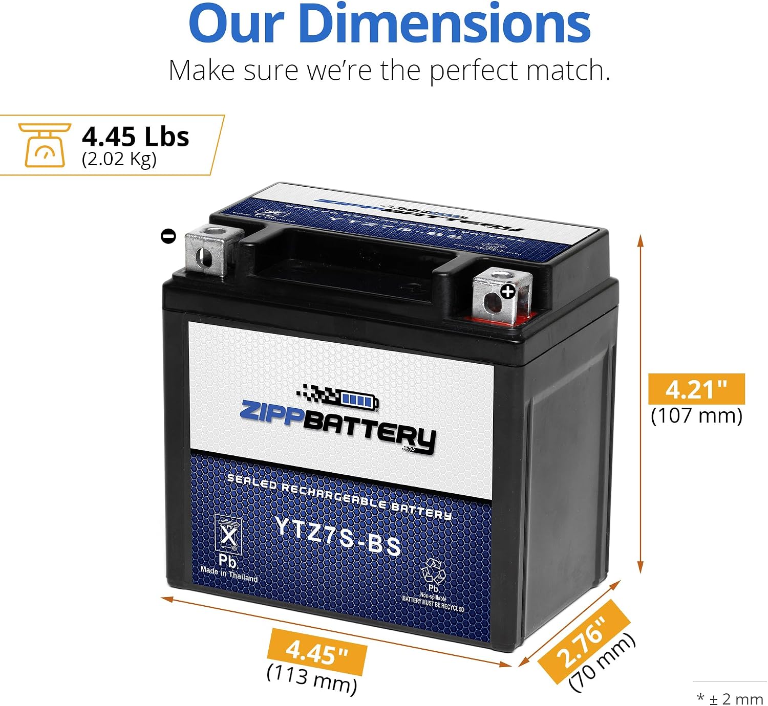 ZIPPBATTERY YTX30L-BS 12V 385 CCA AGM – Maintenance-Free 30Ah Battery for Harley, ATV, UTV, Jet Ski – T3 Nut & Bolt Terminal – Fits Harley Road King, Polaris Sportsman 850, Can-Am Outlander