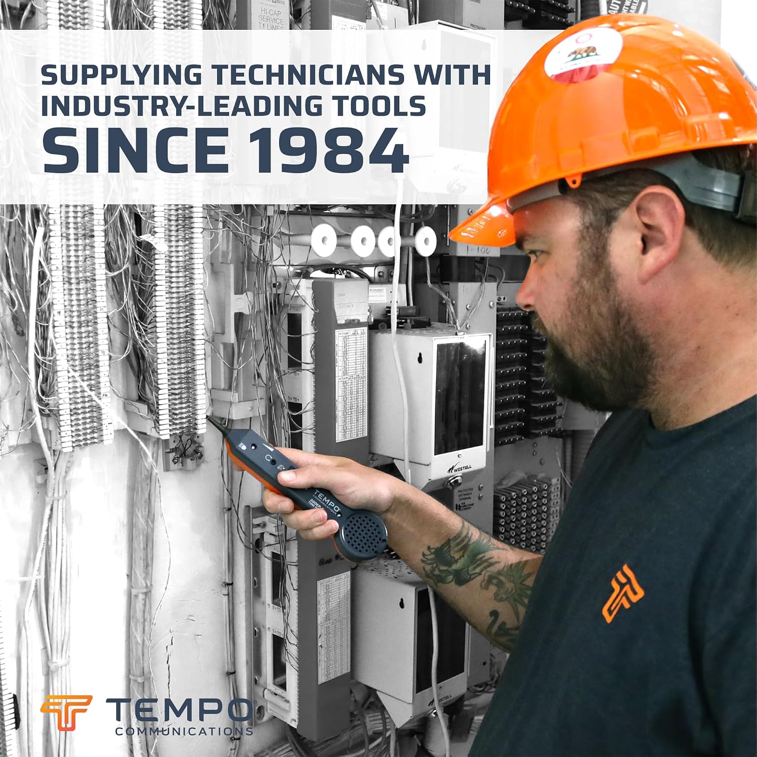 TEMPO Communications PE2003-G Pulser Ground Fault Locator, Underground Wire Break Locator, High-Voltage Signal, A-Frame Receiver