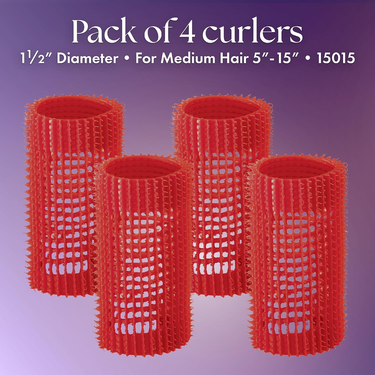 Olivia Garden Jet Set EZ Grip Self-Gripping Curlers - Hair Rollers for Setting or Perming - Style Curls and Waves