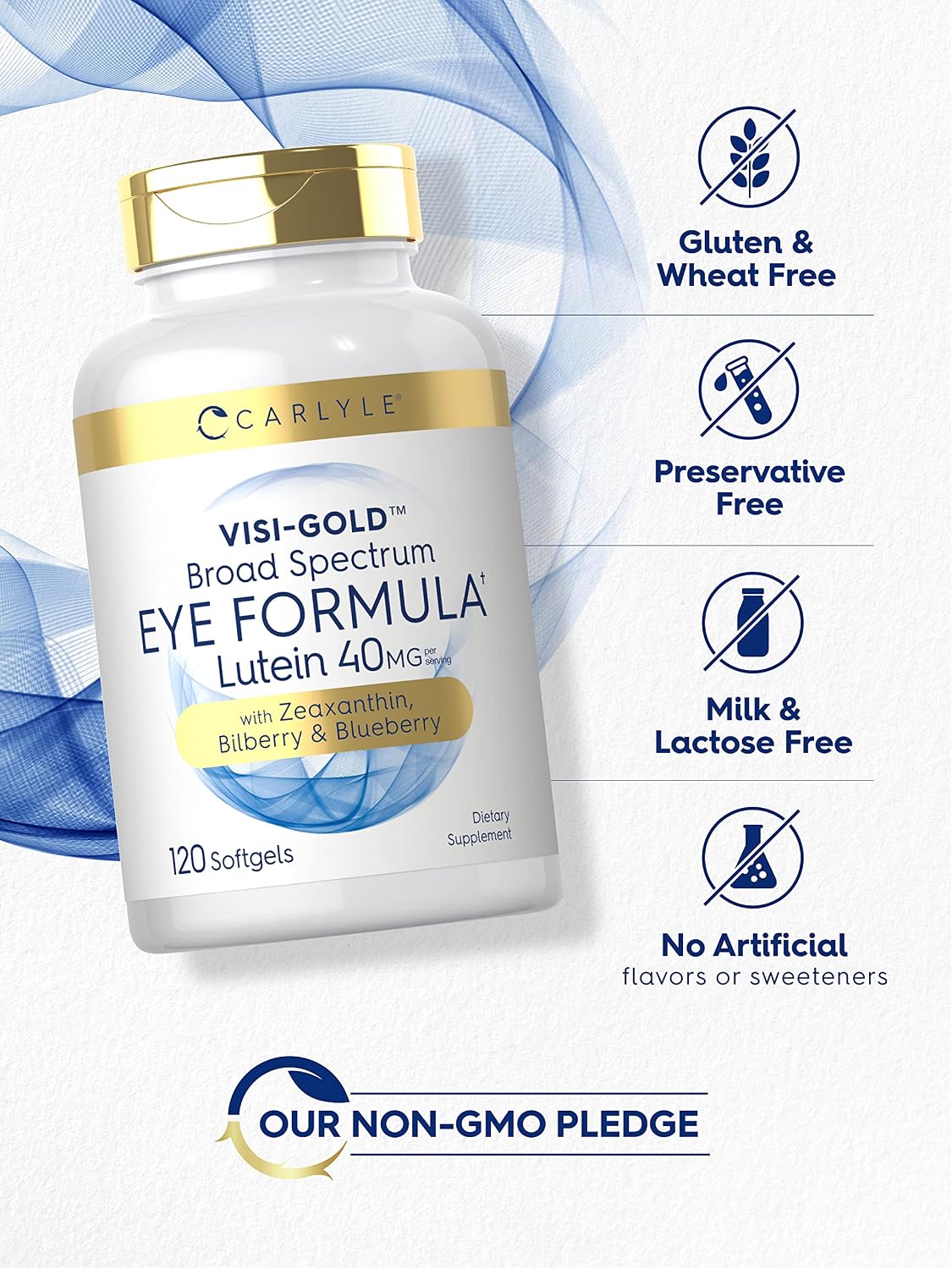 Carlyle Eye Health with Lutein, Zeaxanthin & Bilberry | 120 Softgels