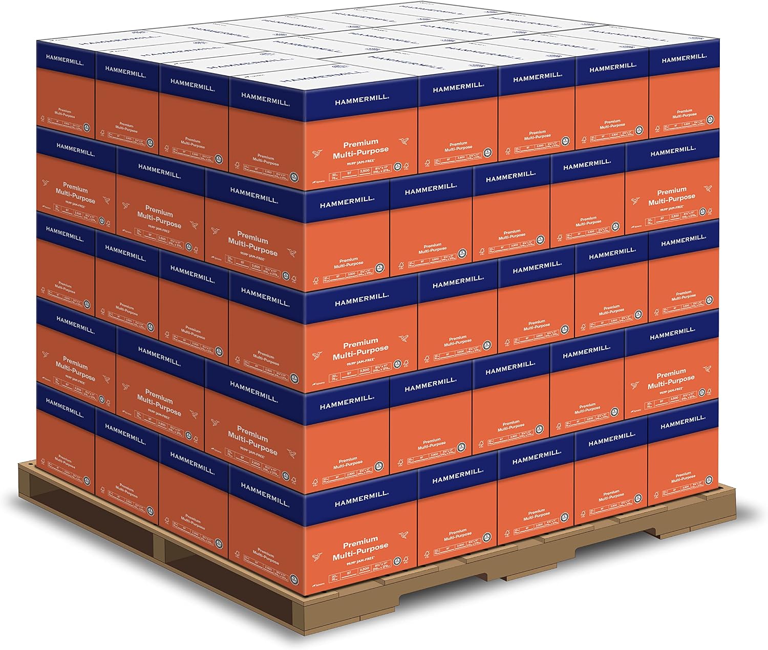 Hammermill Printer Paper, Premium Multipurpose Paper 20 lb, 8.5 x 11-5 Ream (2,500 Sheets) - 97 Bright, Made in the USA, 105910C