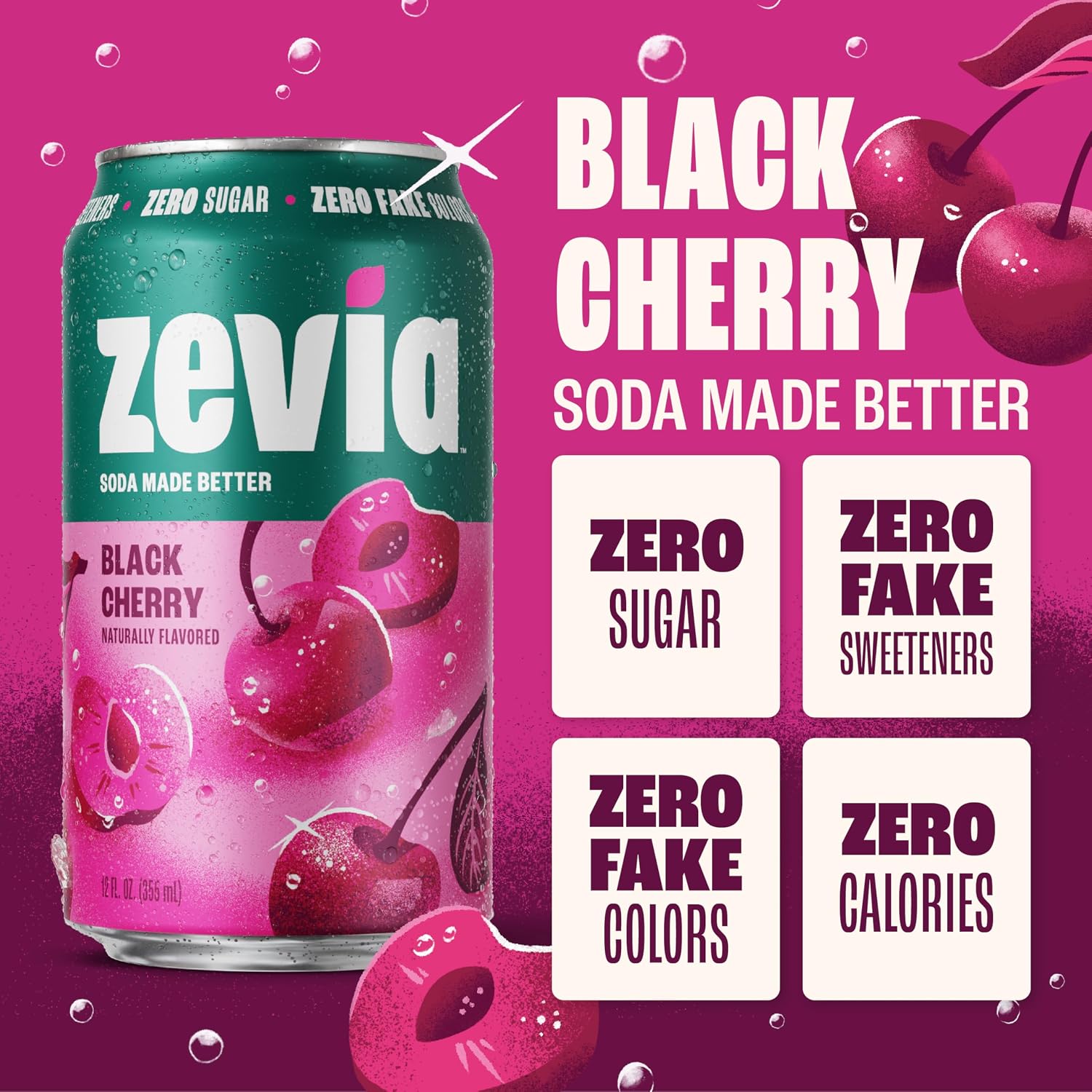 Zevia Zero Calorie Soda, Orange, 12 Ounce Cans (Pack of 6)