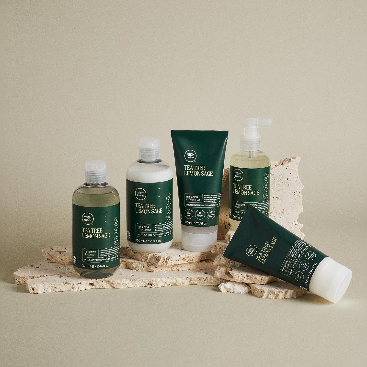 Tea Tree Lemon Sage Thickening Conditioner, Builds Body + Boosts Volume, For Fine Hair