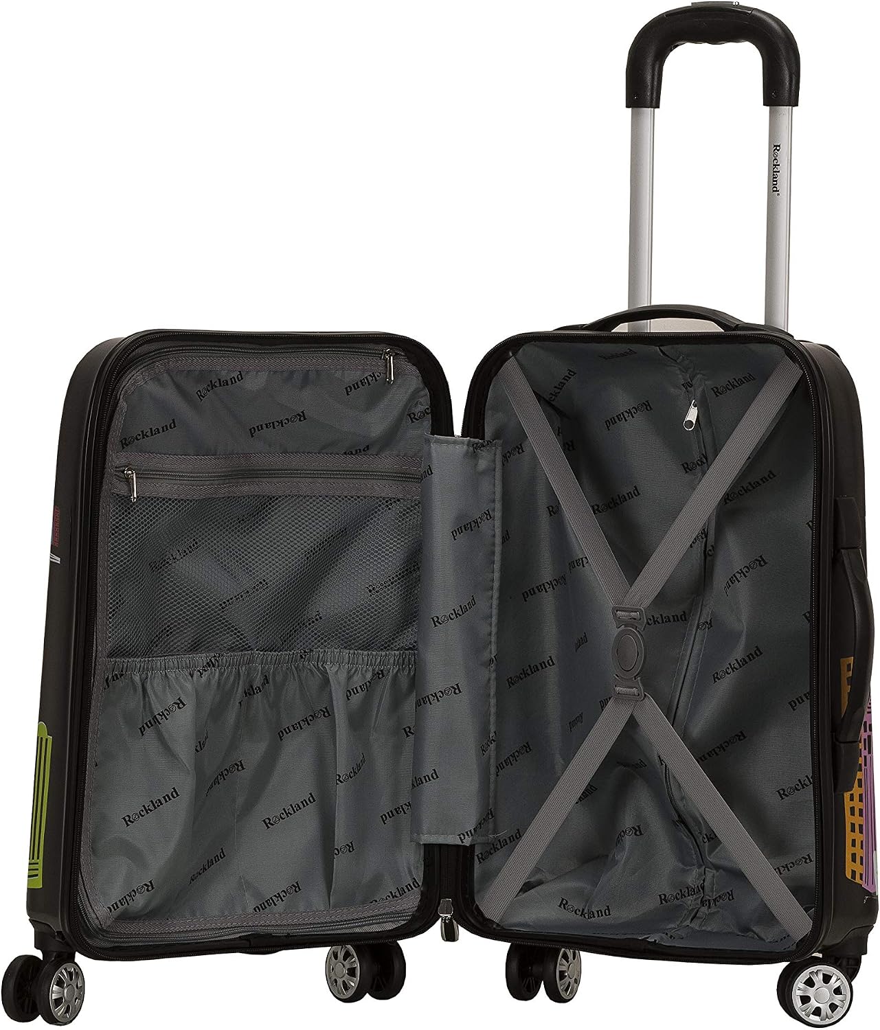 Rockland Departure Hardside 2 Piece Spinner Wheel Luggage, (20"/28"), Departure