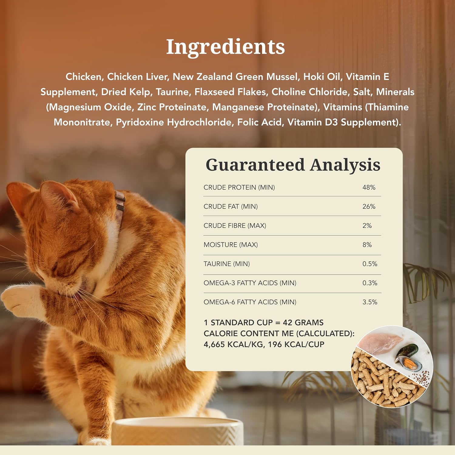 Feline Natural - High Protein Freeze Dried Dry Cat Food with 98% Meat