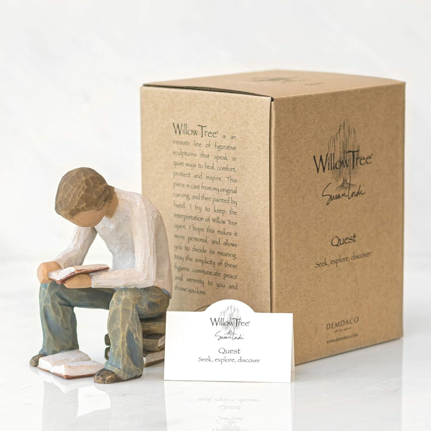 Willow Tree Quest, Sculpted Hand-Painted Figure | Cast from a Susan Lordi Original Carving, Inspirational Gift of Encouragement, Strength, Hope and Confidence