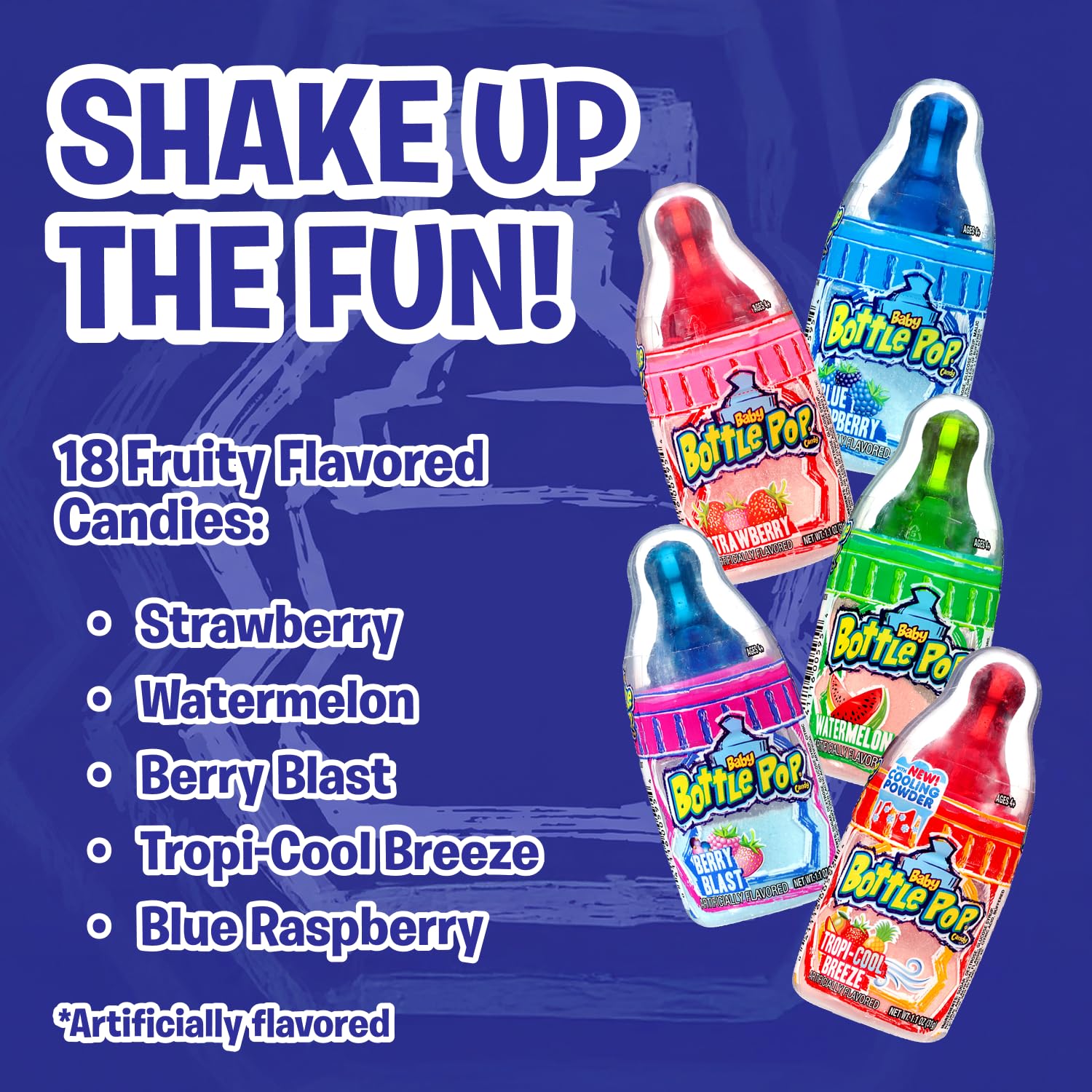 Baby Bottle Pop Candy Lollipops Variety Pack - 10 Ct Individually Wrapped