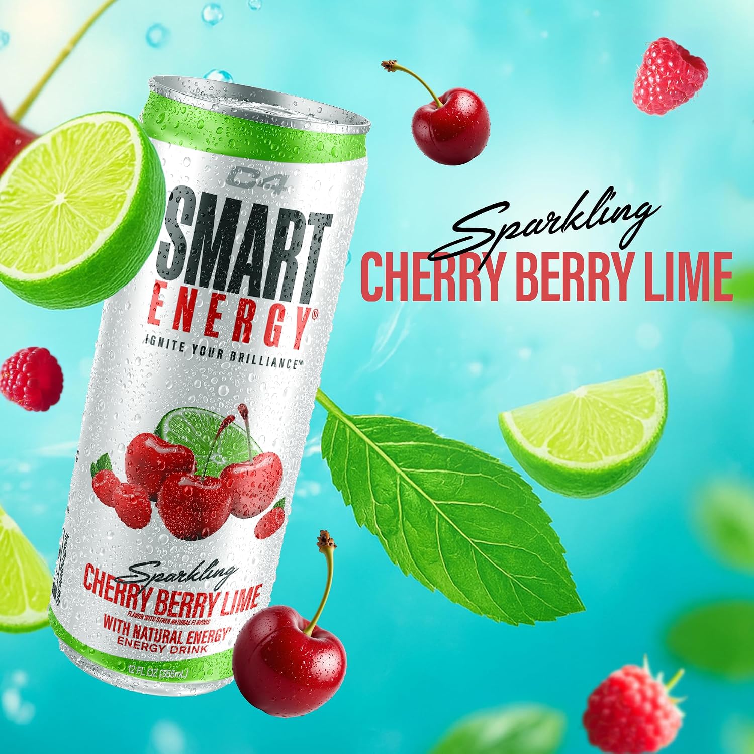 C4 Smart Energy Drink, 200mg Caffeine, 12 Fl Oz 12pk